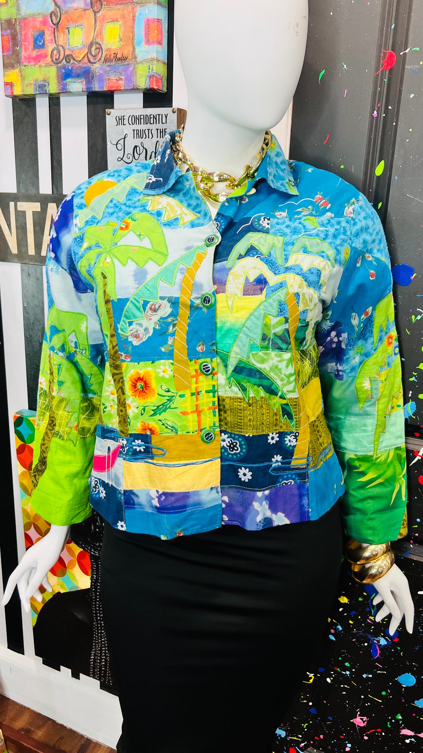Vintage Sandy Starkman Abstract Jacket (14)
