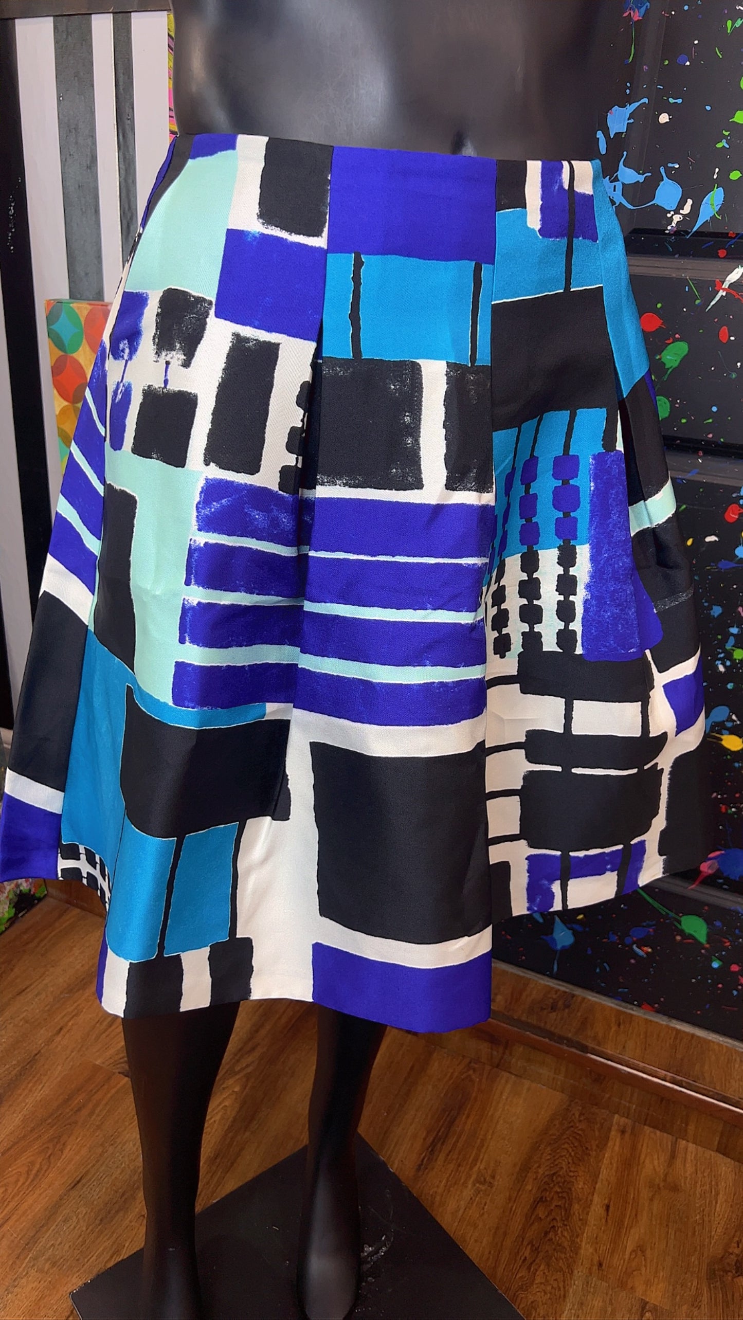 Ashley Stewart Abstract Circle Skirt (18)