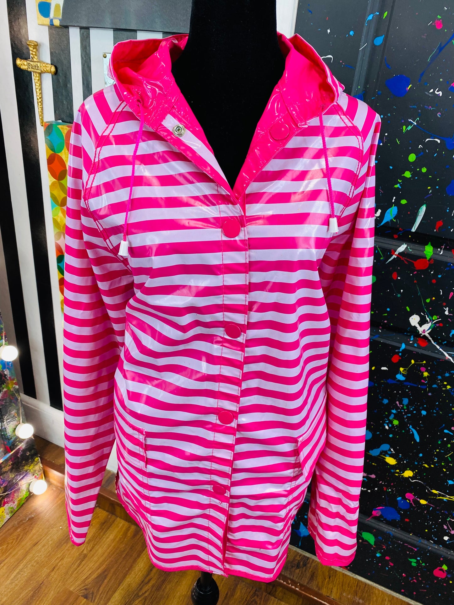 Vintage Reversible Rain Coat