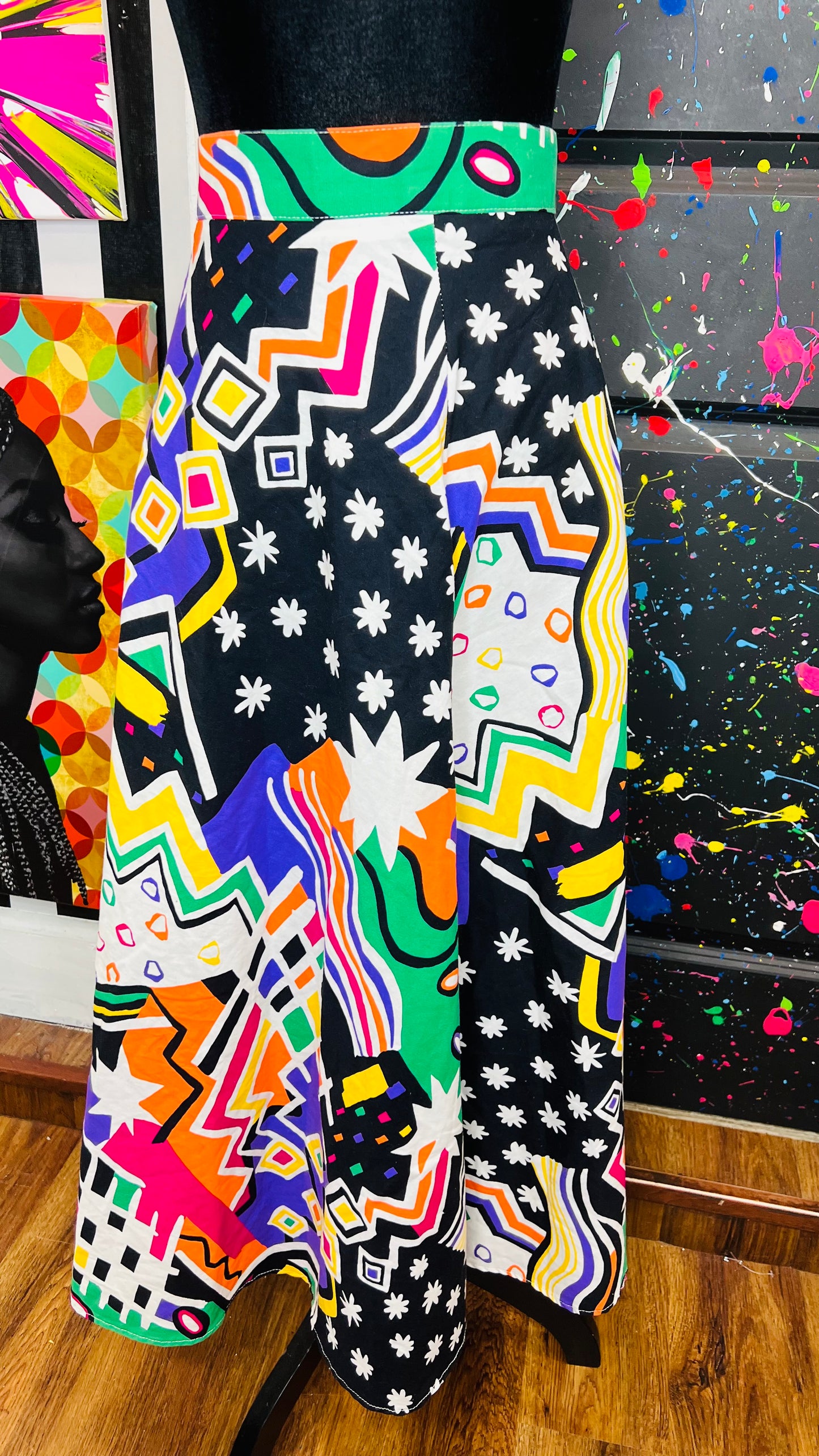 Vintage Abstract Skirt (12)