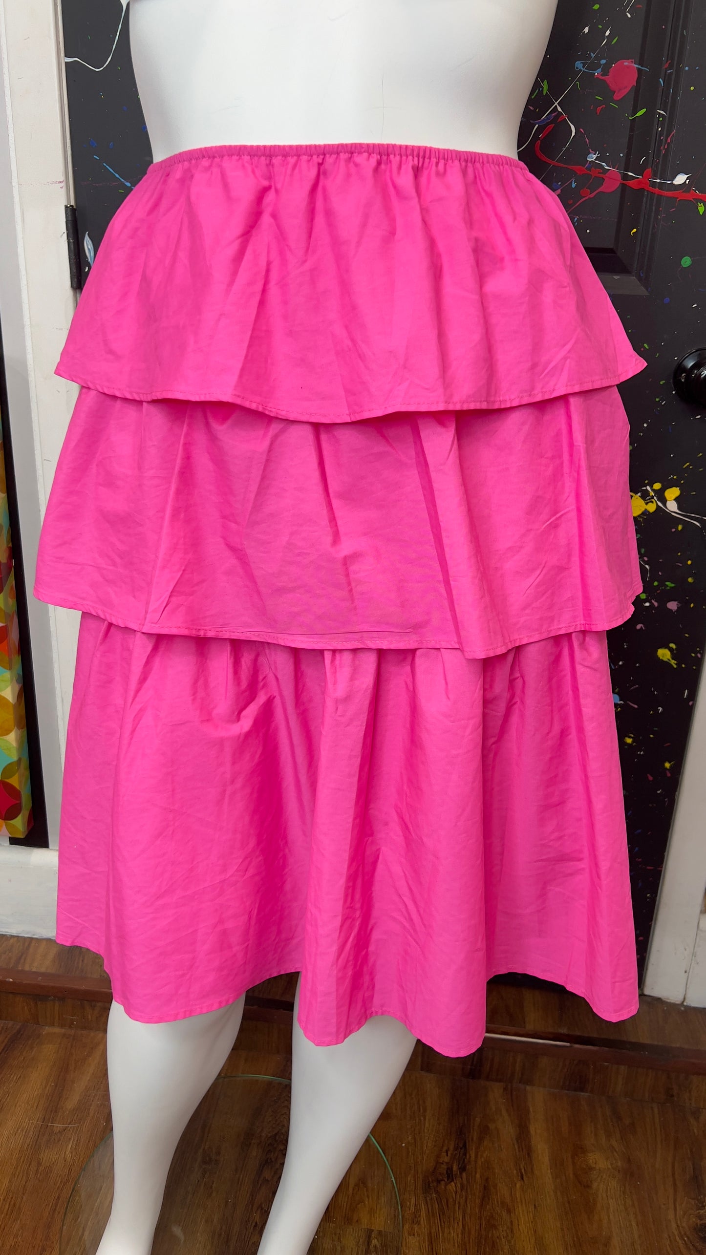 Layered Puffy Pink Skirt (22/24)