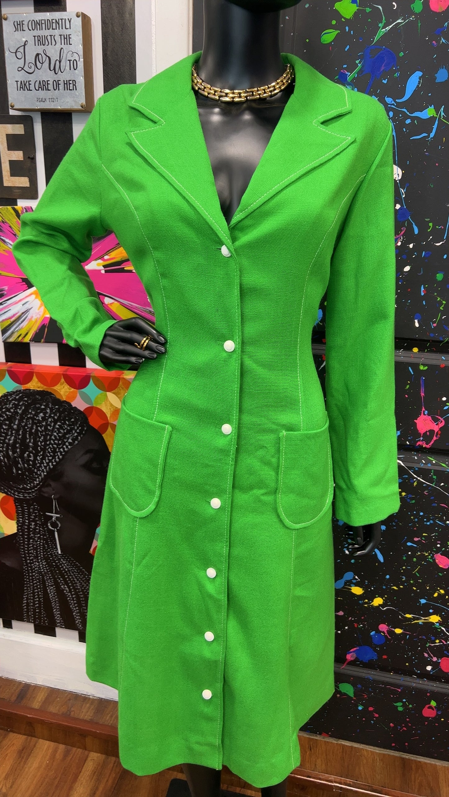 Vintage 70’s Lillian Russell Dress (16) Fits like a modern size 12