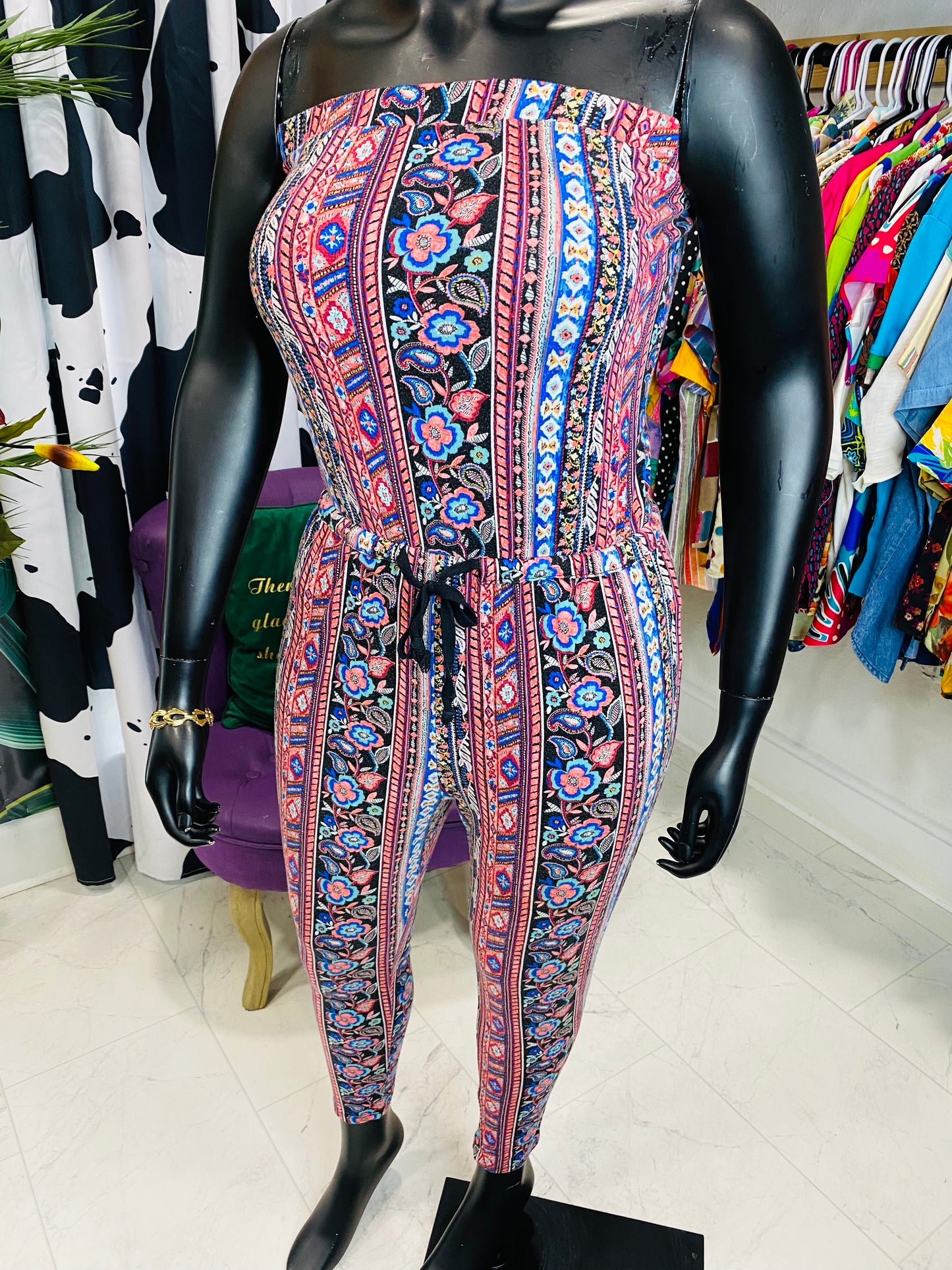Vintage Sleeveless Jumpsuit