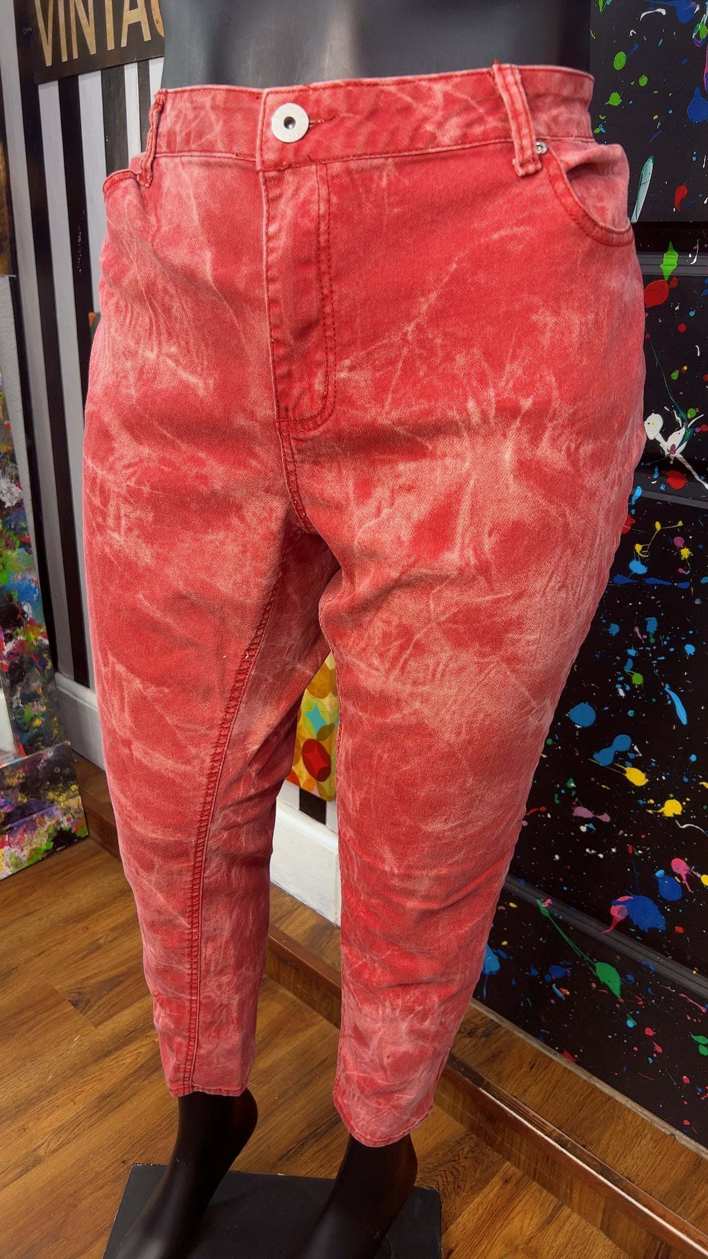 Ashley Stewart Abstract Wash Jeans (22)