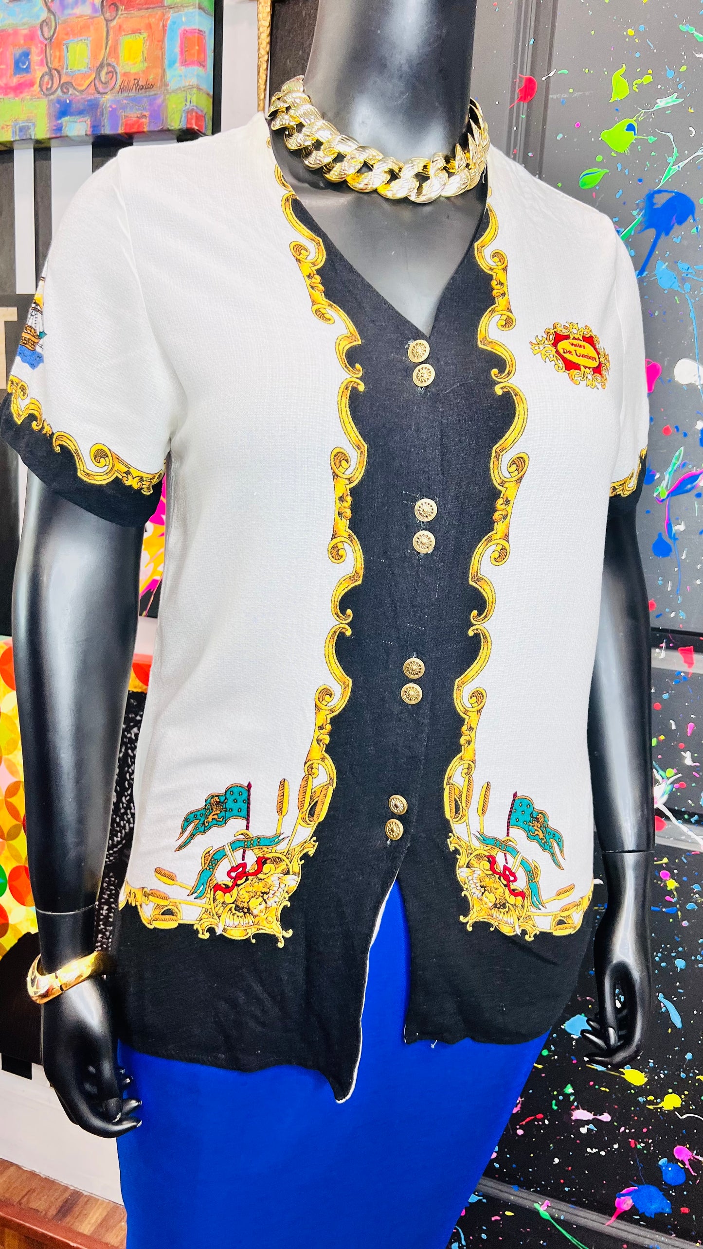 Vintage Nautical Blouse (14)