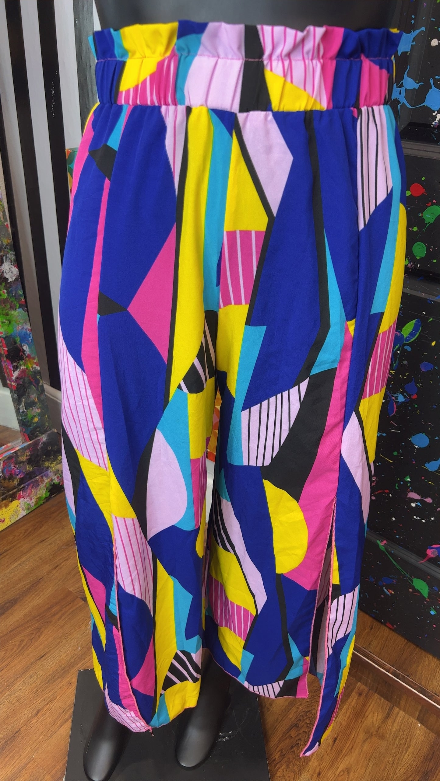 Fun Wide Leg Pants w/Front Split (18)