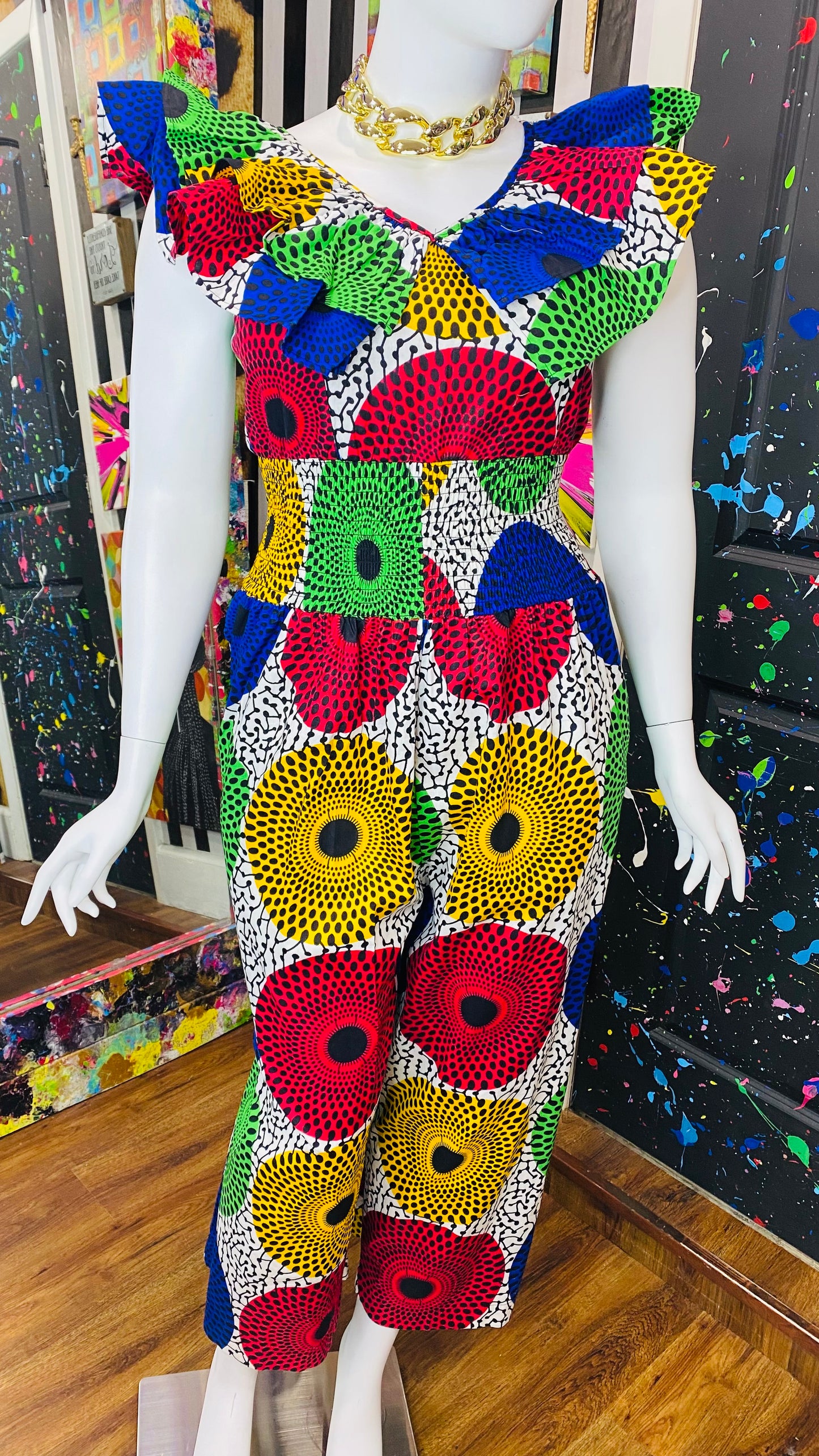 True African Creation - 100% Cotton Jumpsuit (14/16)