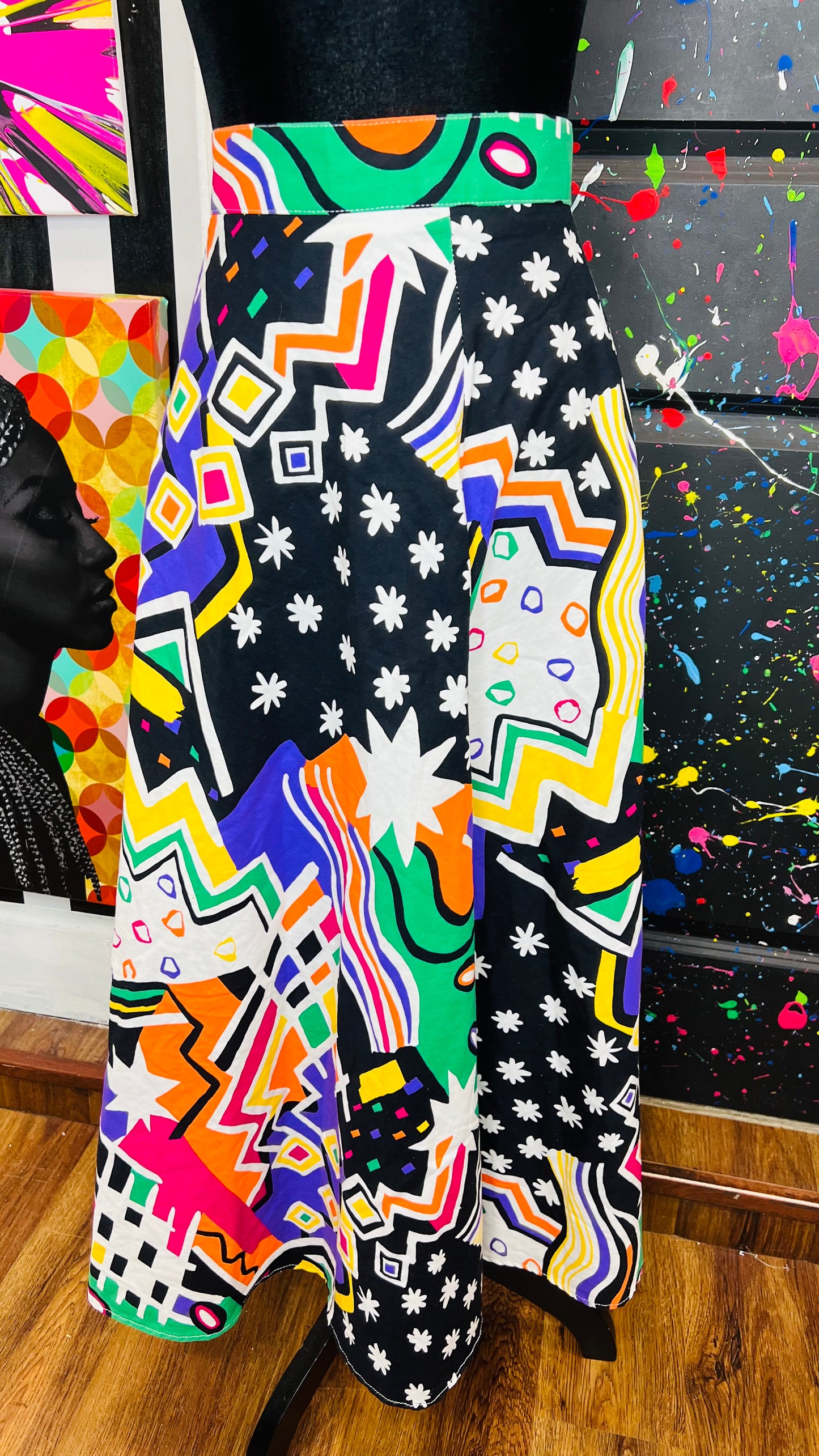 Vintage Abstract Skirt (12)