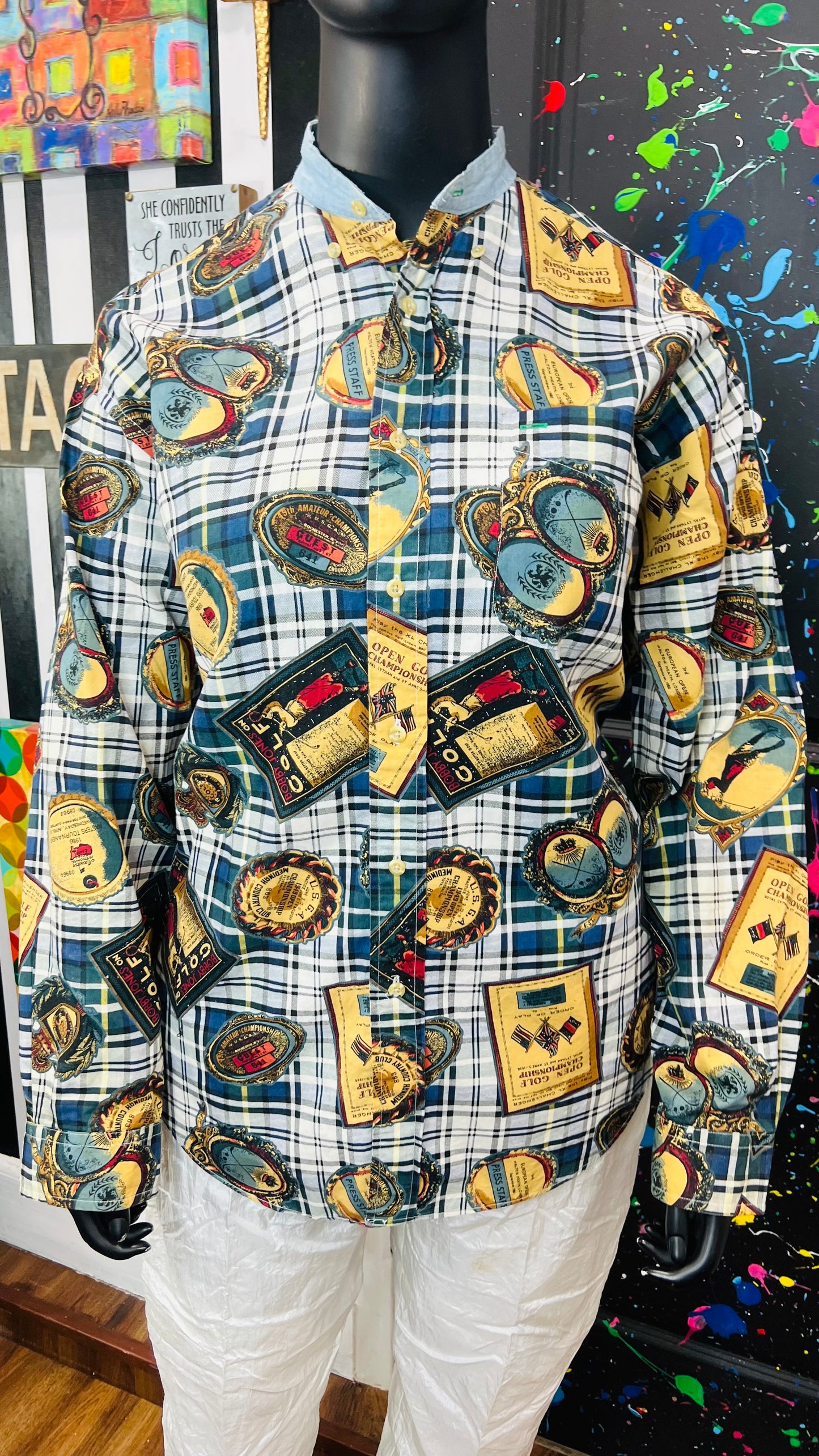 Vintage Tommy Hilfiger Nautical Long Sleeve Blouse (18)