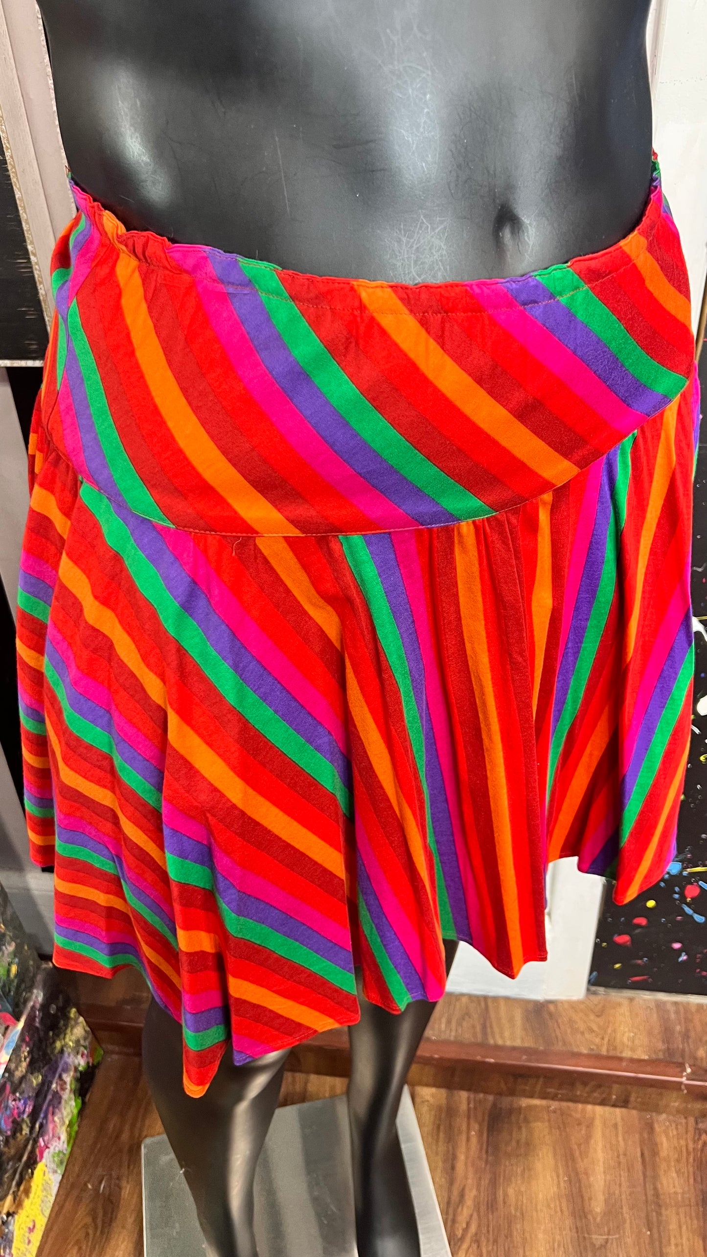 Vintage Rainbow ‘Life Savers’ Skirt (12)