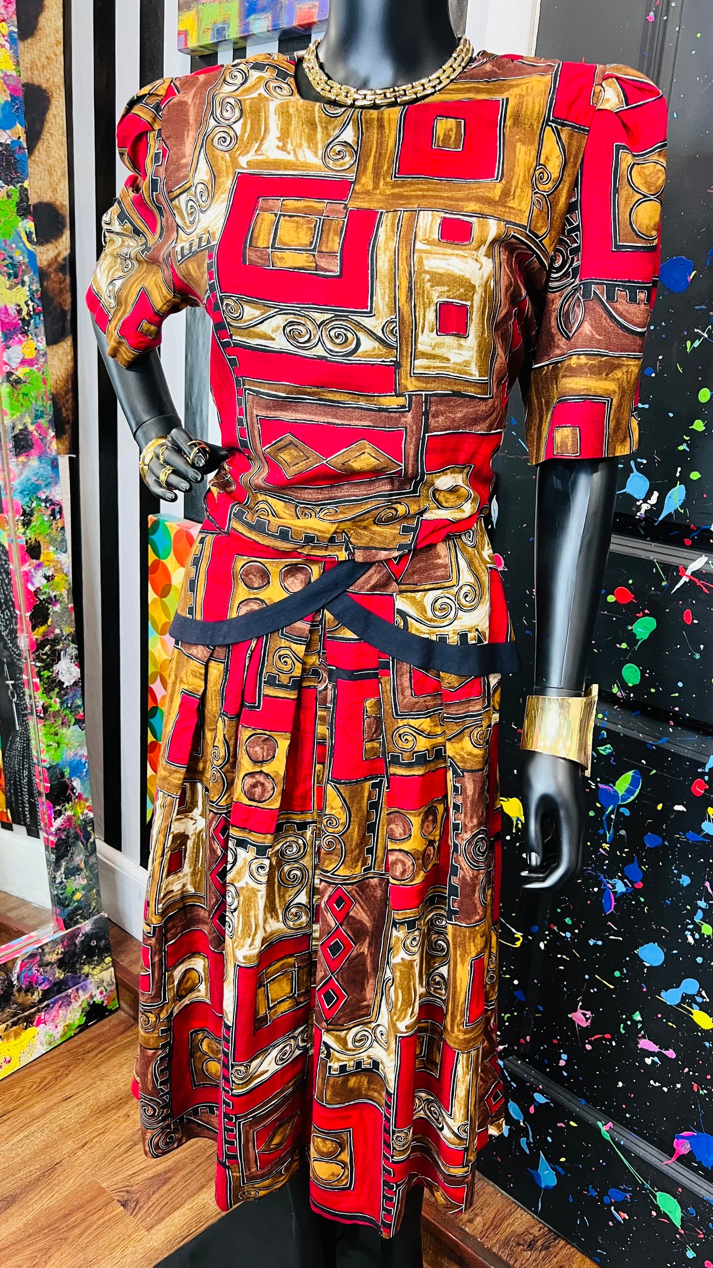 Vintage Rayon ‘Lisa’ Dress (14)