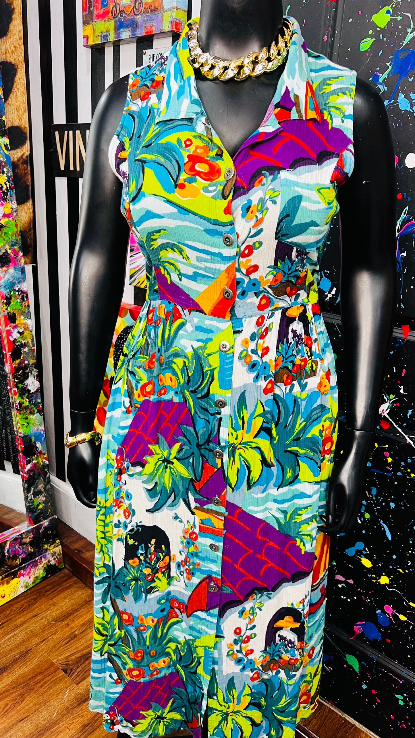 Vintage Carole Little Dress Duster (14/16)
