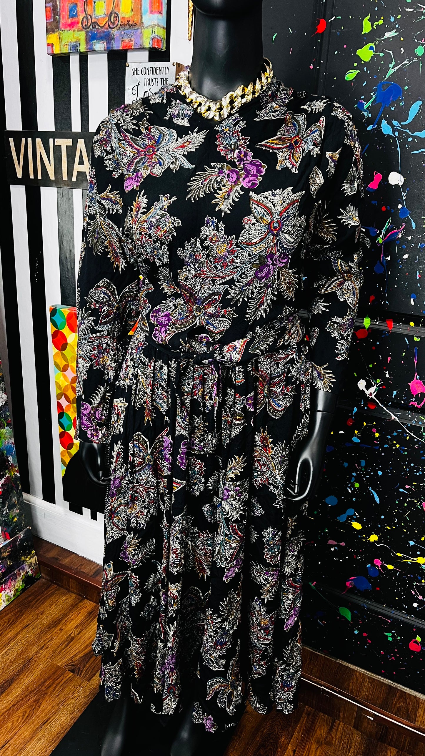 Vintage Carole Little - Tie Front Skirt Set (16)