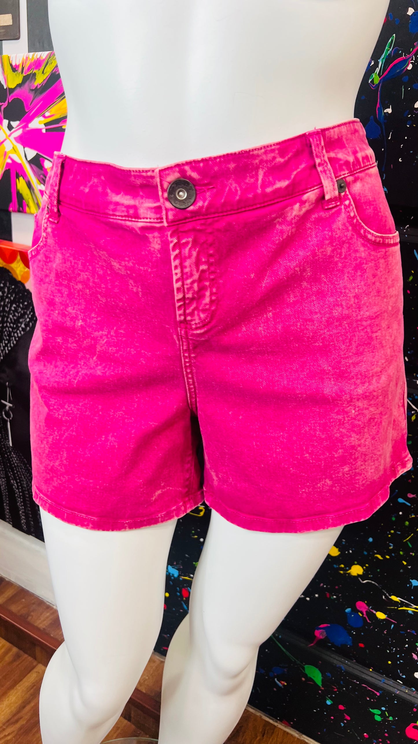Torrid Pink Denim Shorts (20)