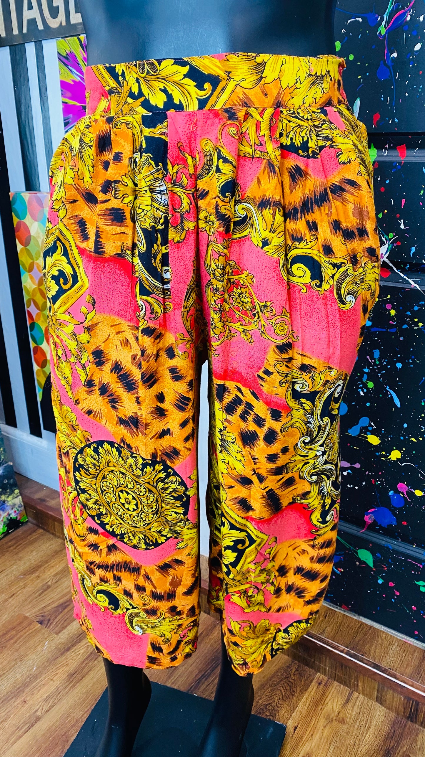 Vintage 100% Rayon Gauchos (14/16)