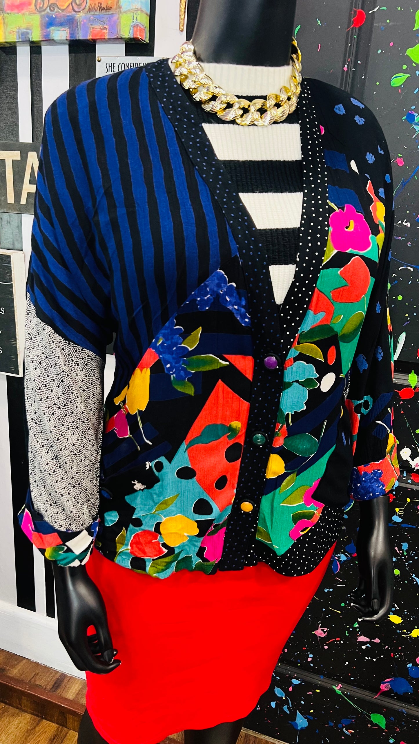 Vintage Carole Little Rayon Jacket (20)
