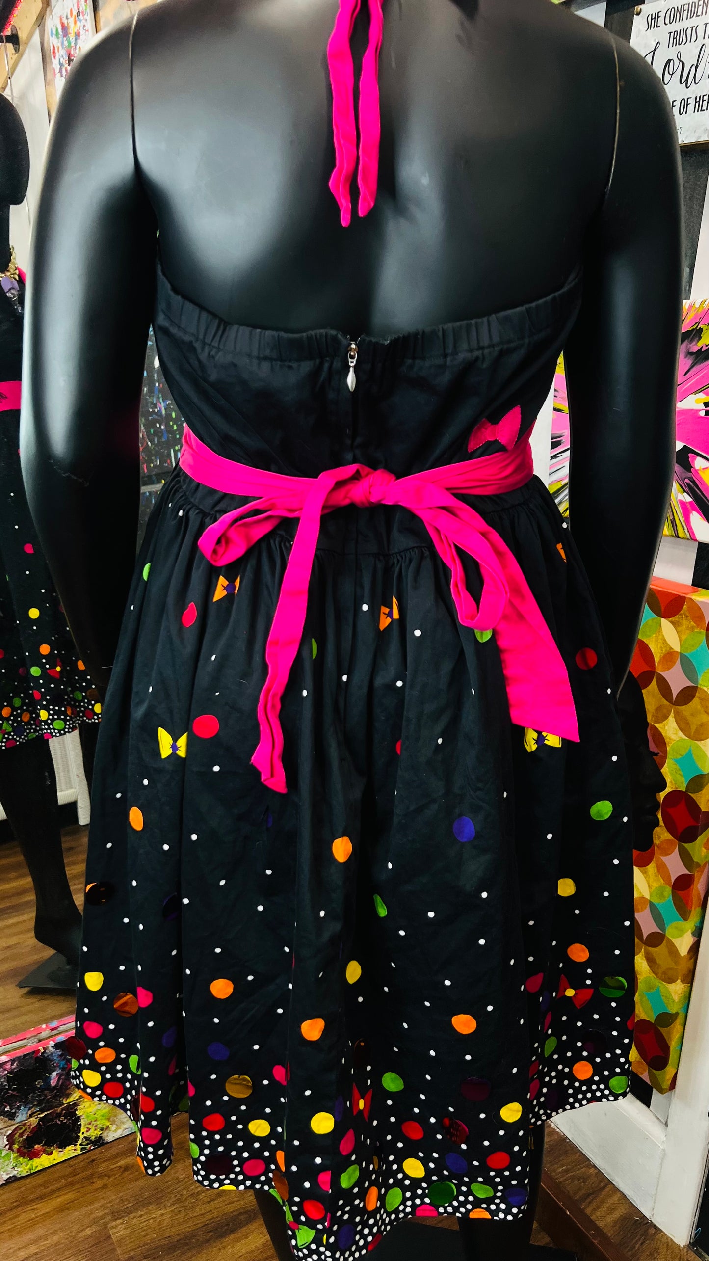 Vintage Inspired Minnie Mouse Halter Dress (16)