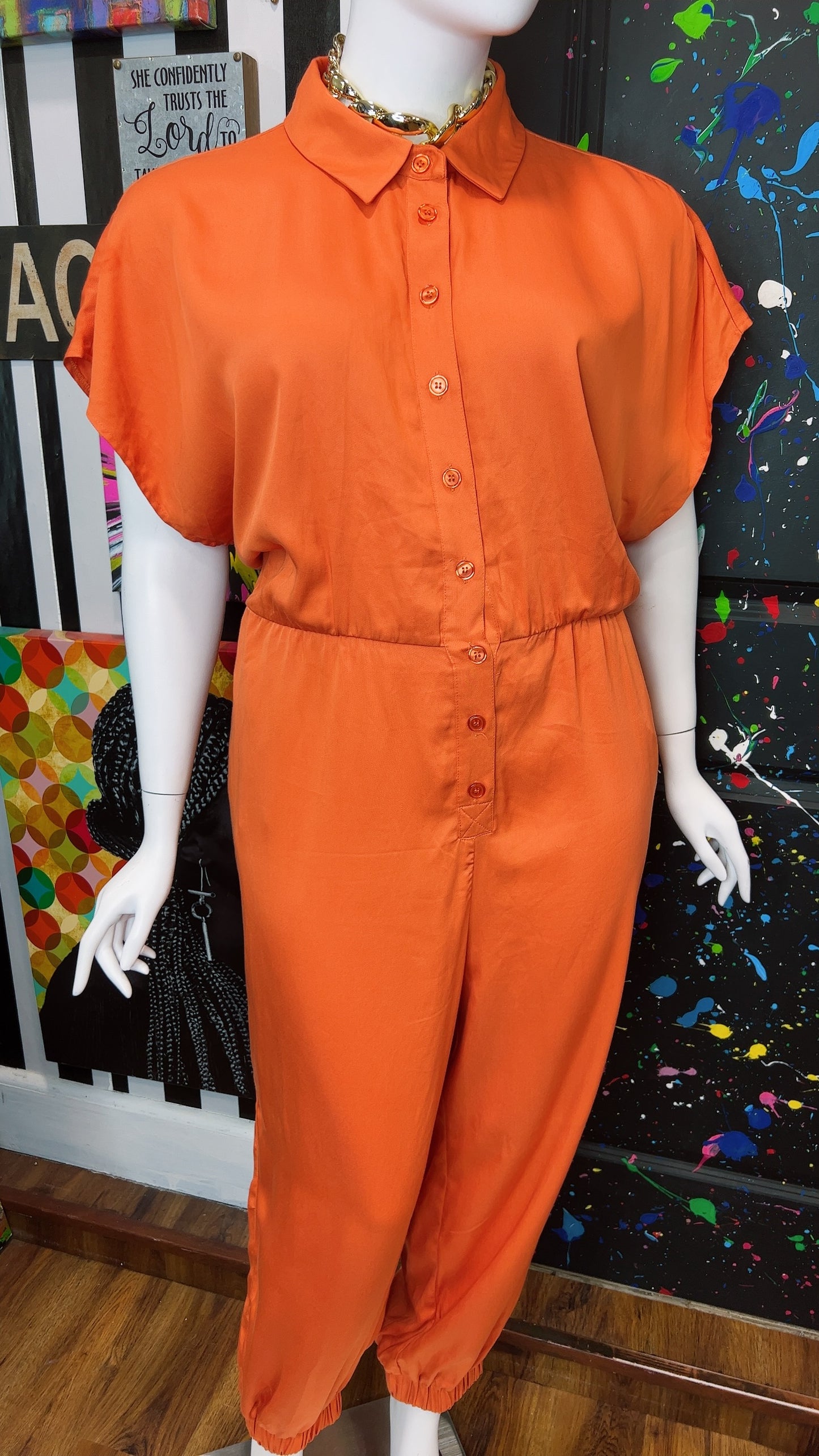 Eloquii Orange Jumpsuit (24)