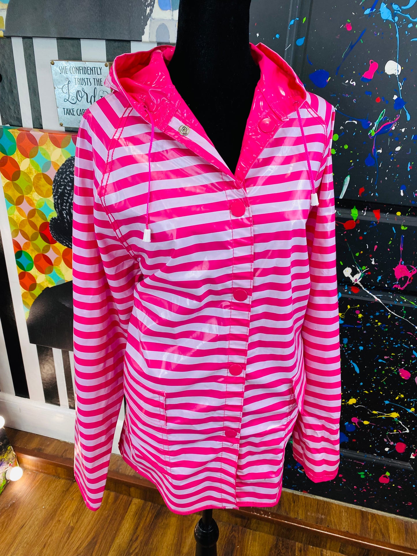 Vintage Reversible Rain Coat