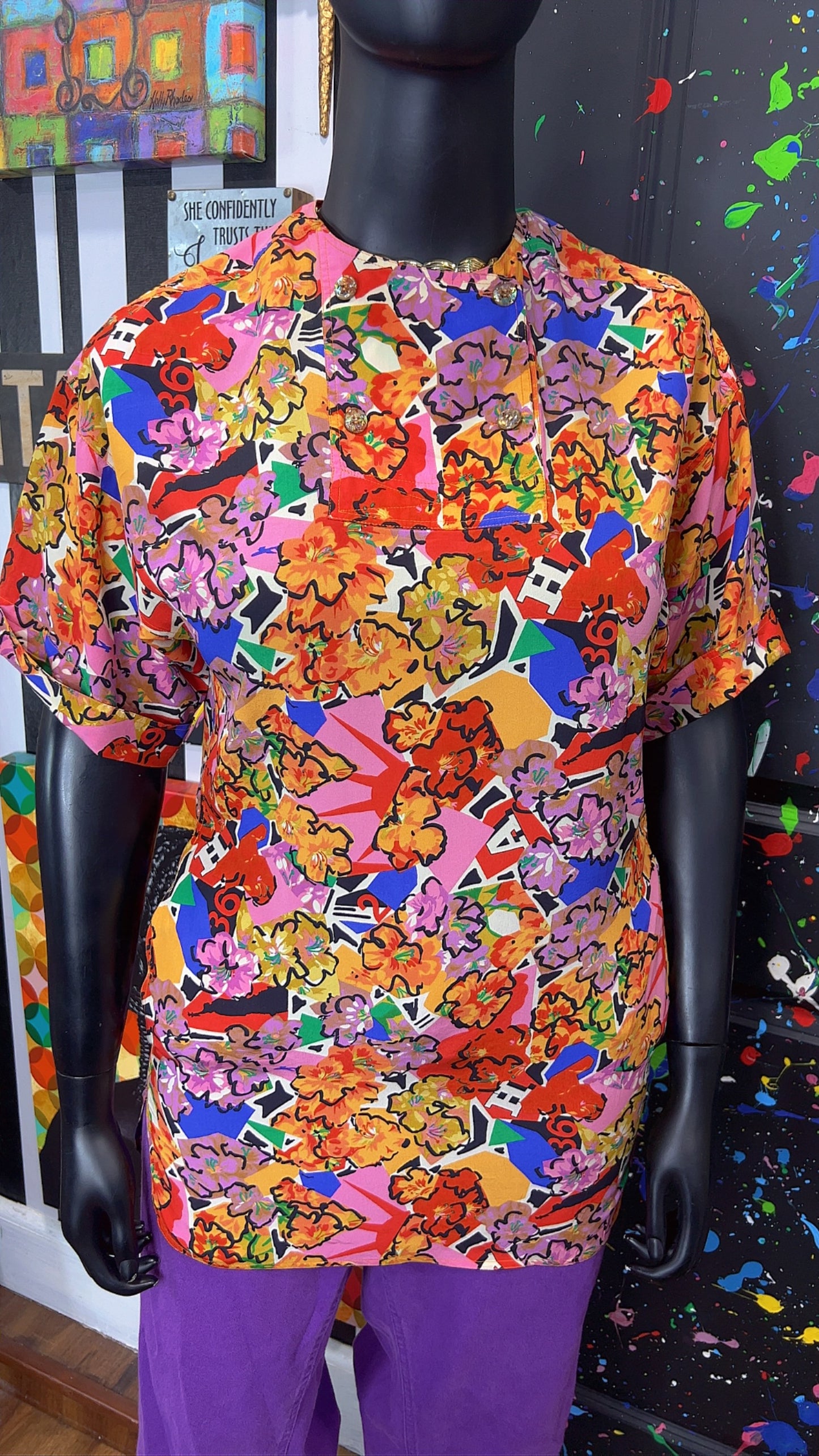 Vintage Fendi 100% Silk Blouse (14)
