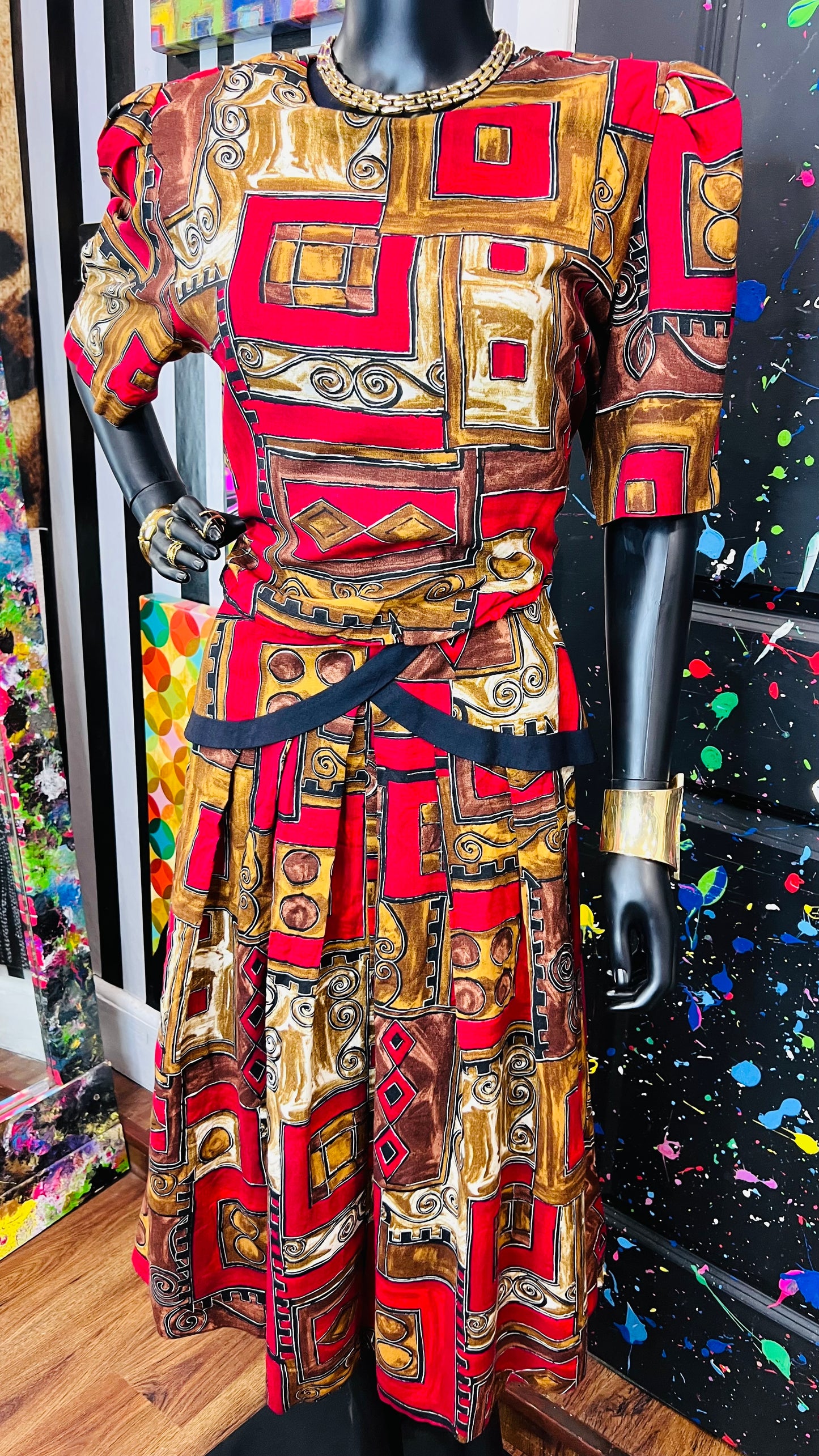 Vintage Rayon ‘Lisa’ Dress (14)