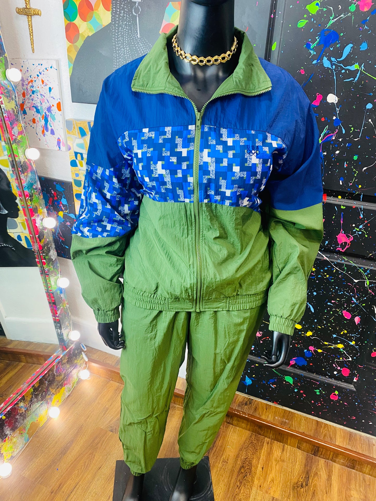 Vintage USA 2 Piece Winbreaker Set