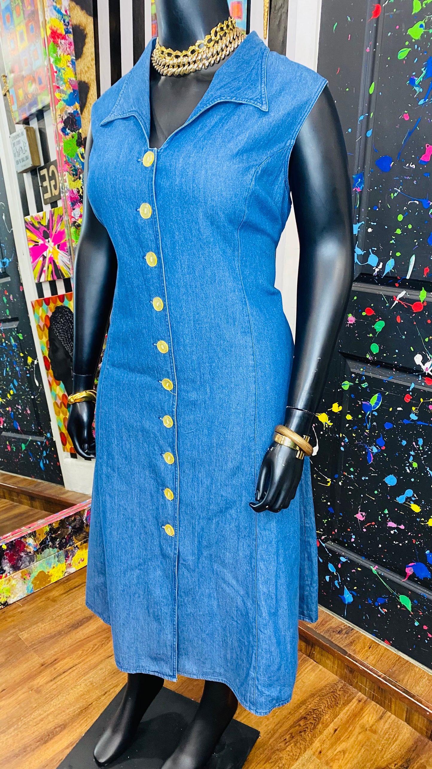 Vintage Denim Dress (24W)