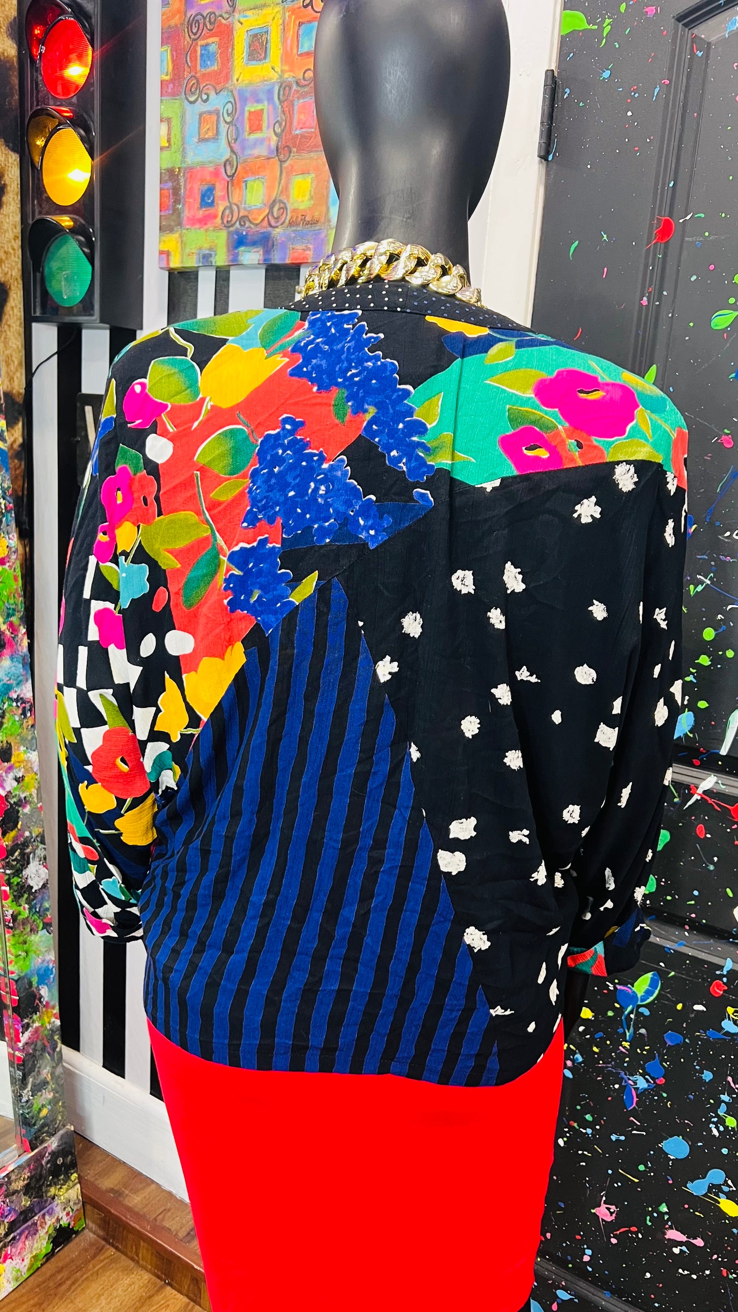 Vintage Carole Little Rayon Jacket (20)