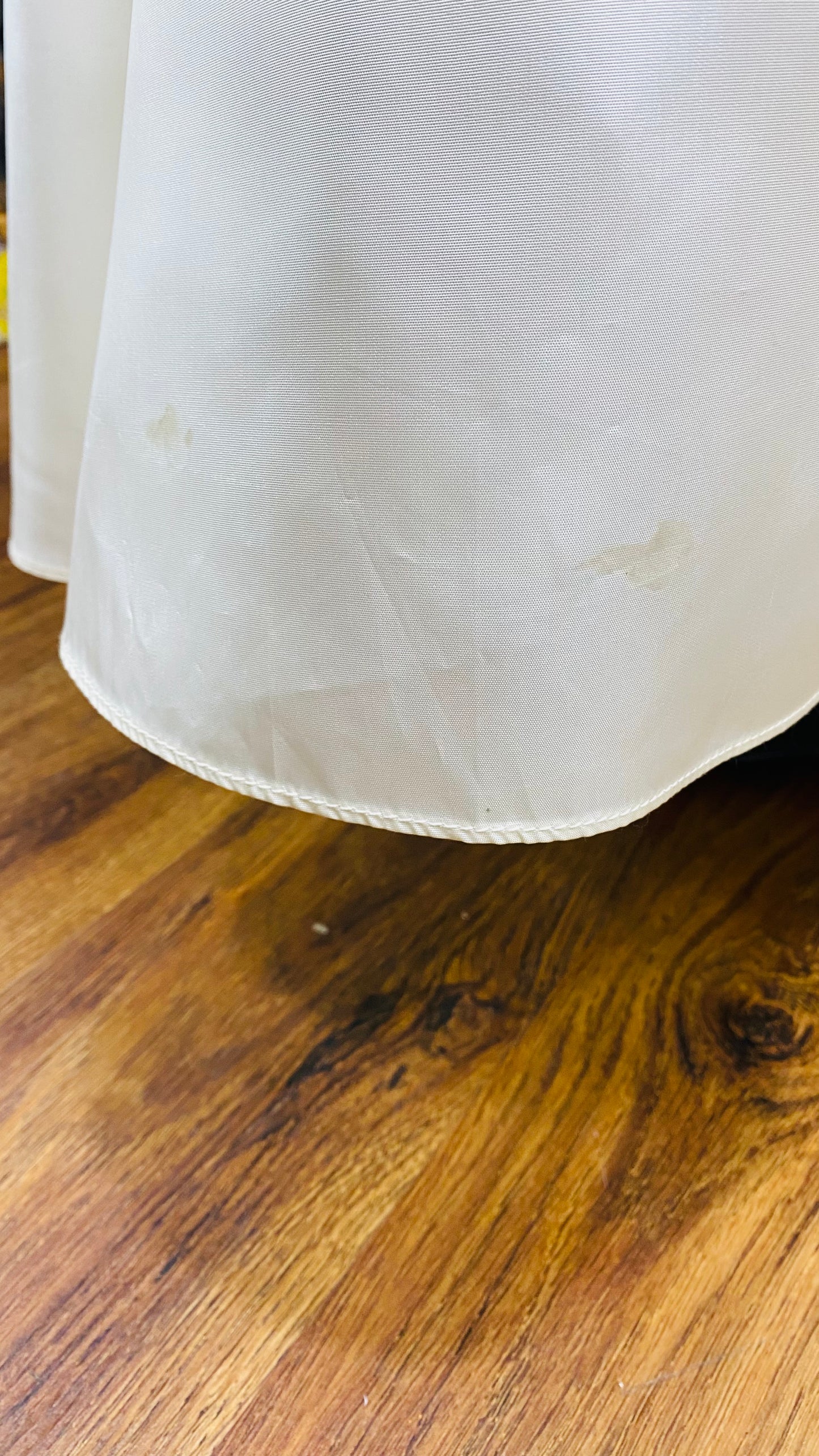Vintage Blue & Off White Wedding Gown (18) Fits Like a Modern 12/14