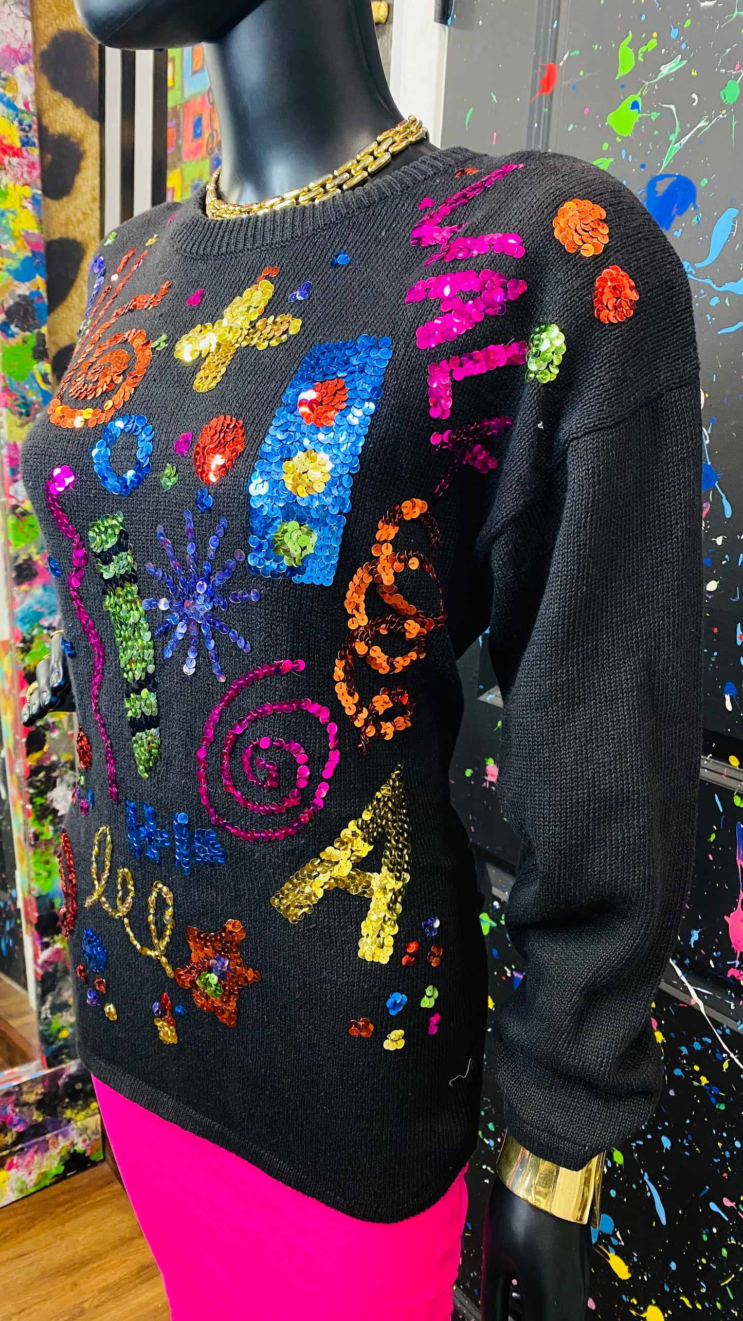 Vintage Sequin Sweater (14)