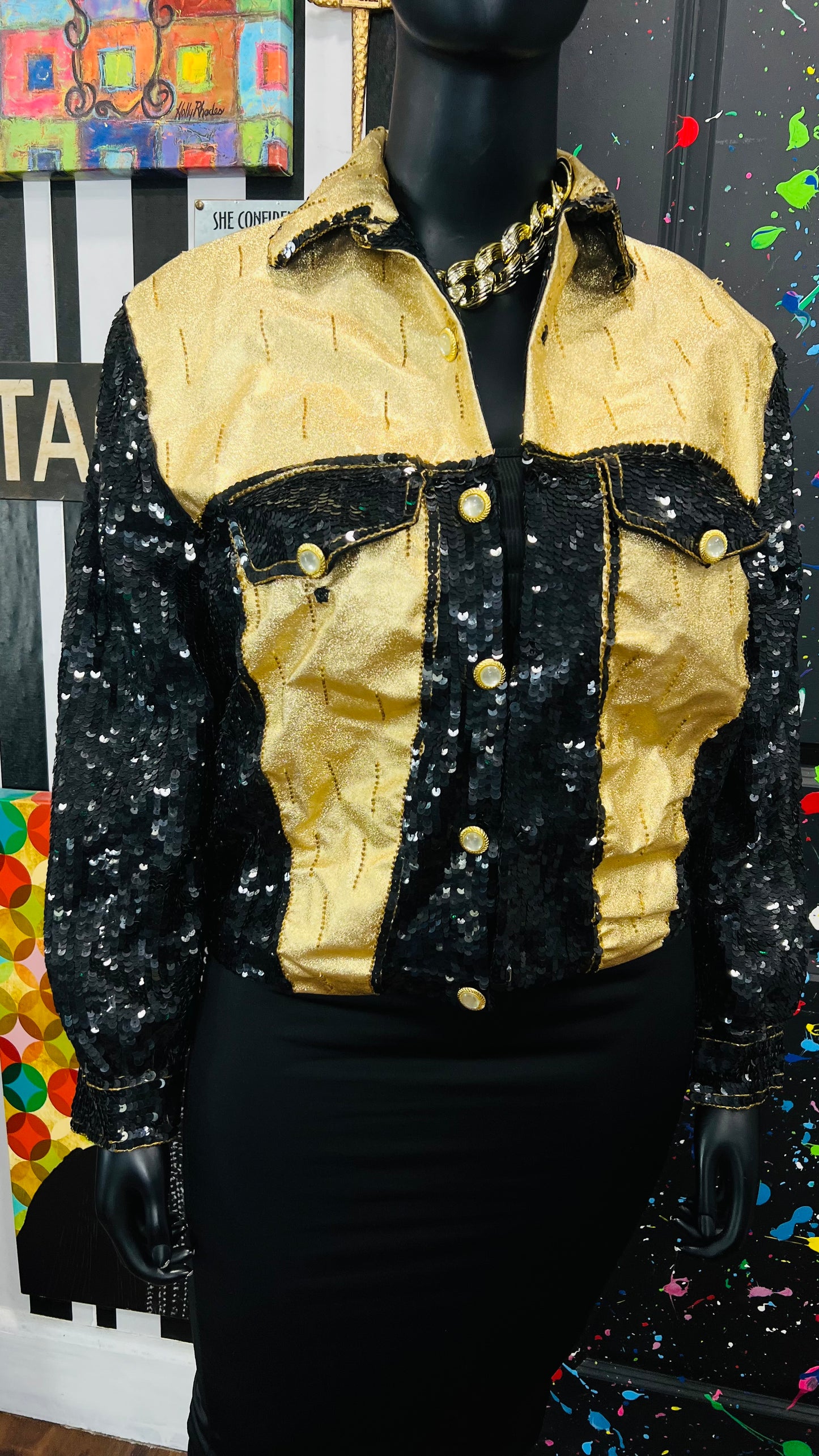 Vintage Modi Sequin Jacket (16)