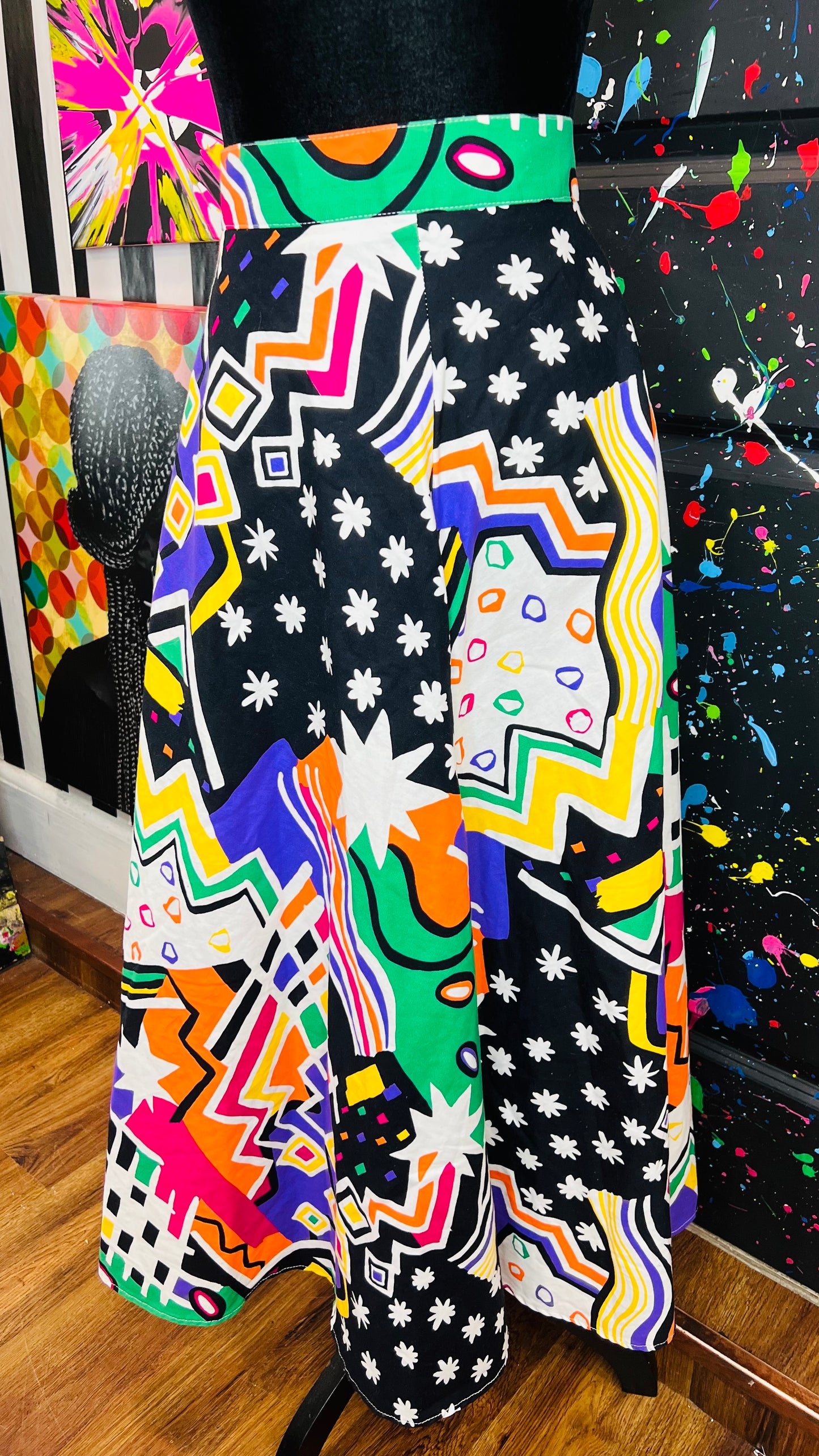 Vintage Abstract Skirt (12)