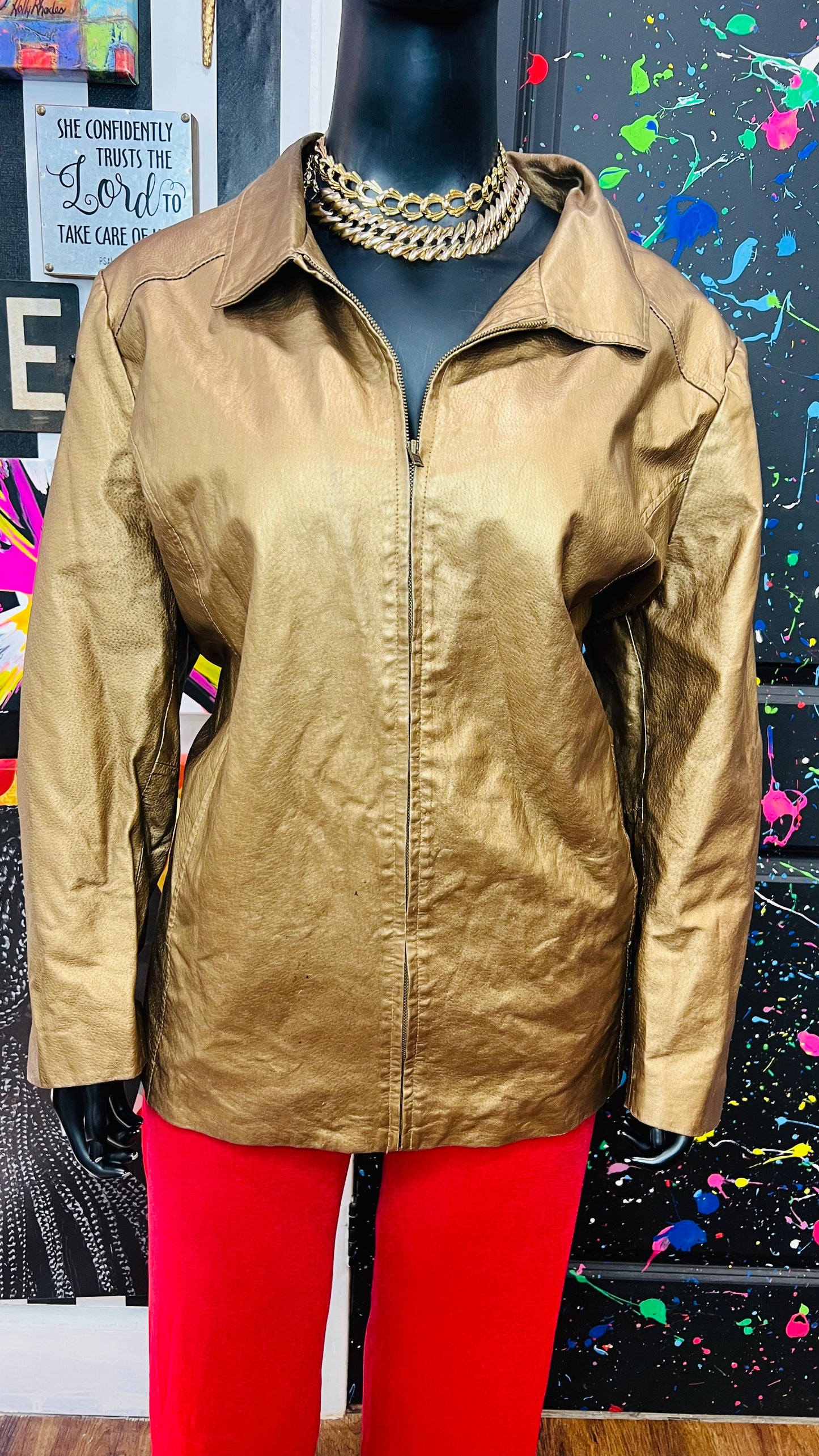 Vintage Genuine Leather Jacket (26)