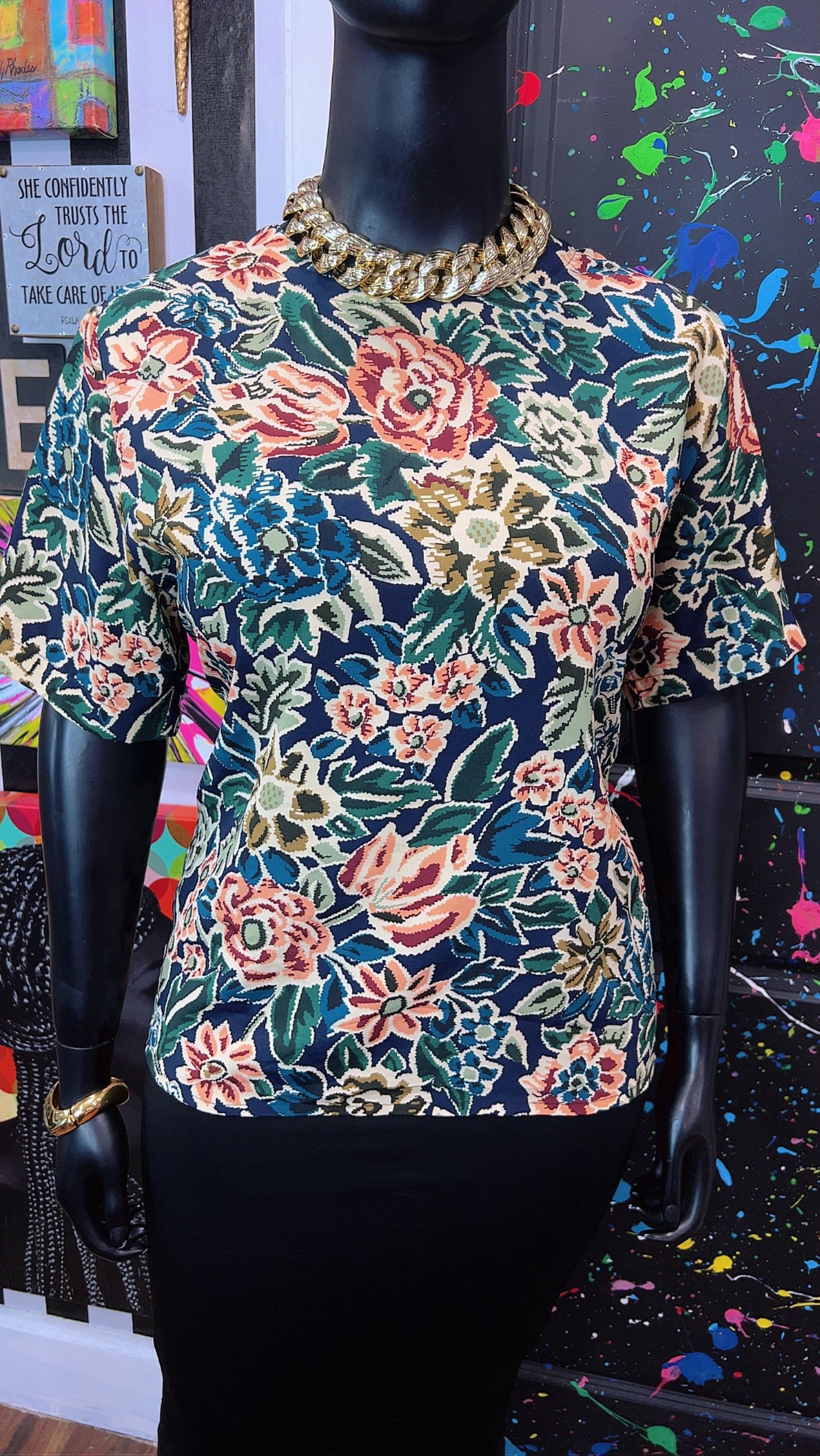 Vintage Polyester Blouse (16)