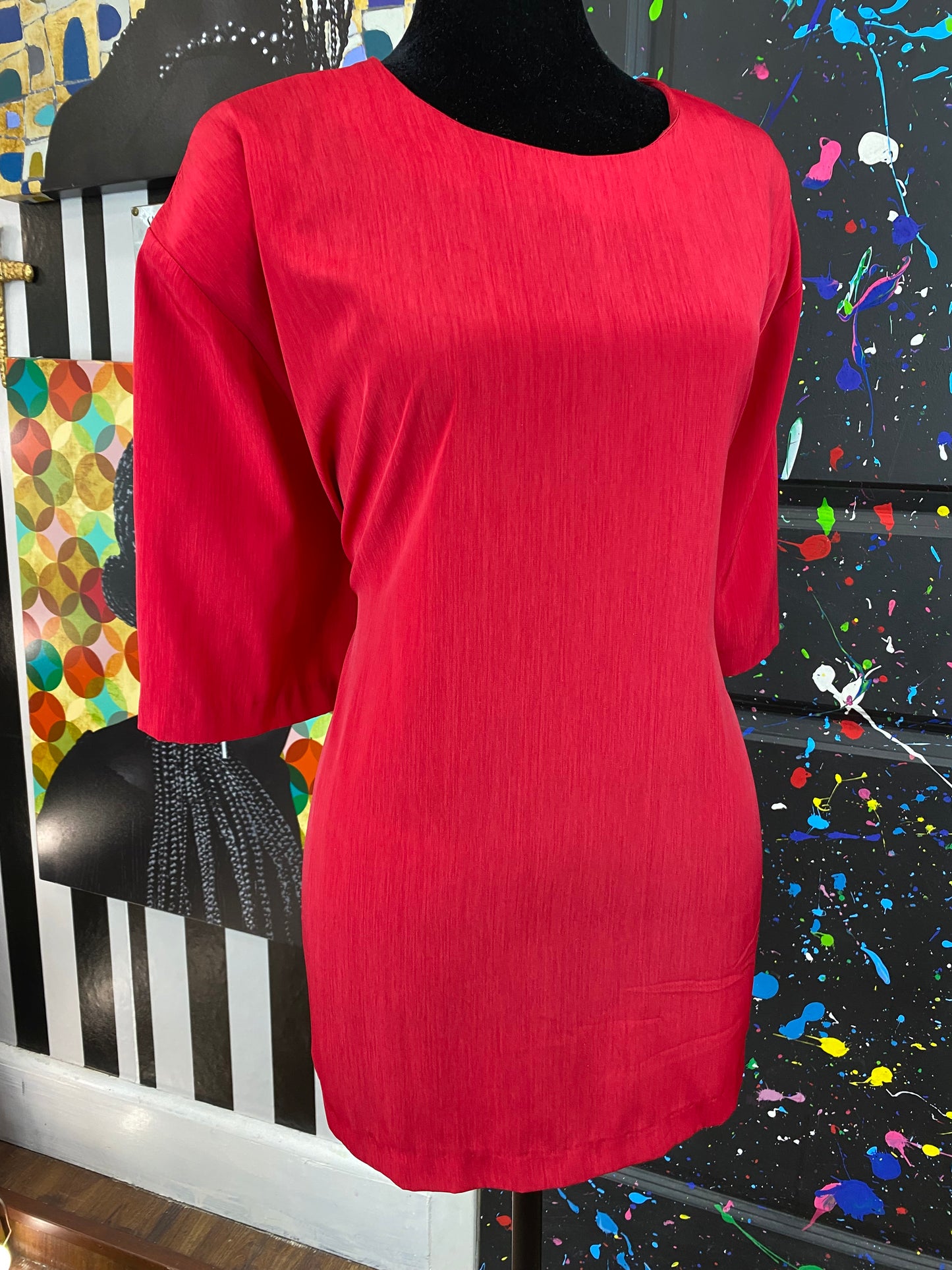 Vintage Red S.G. Sport Short Sleeve Blouse