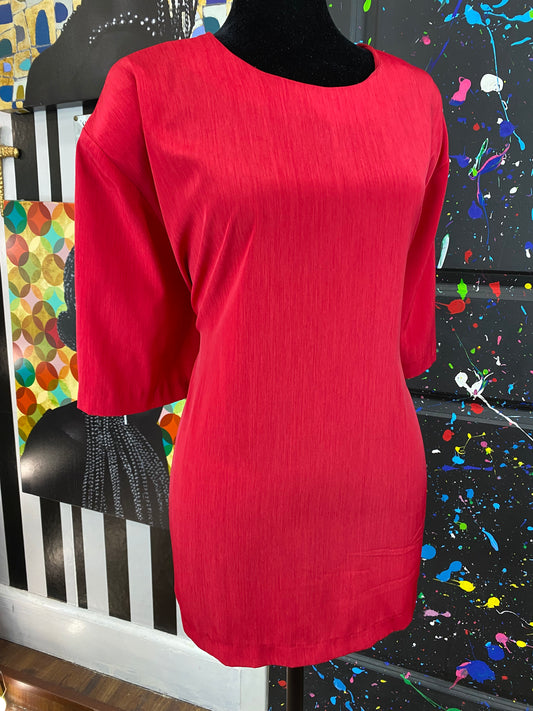 Vintage Red S.G. Sport Short Sleeve Blouse