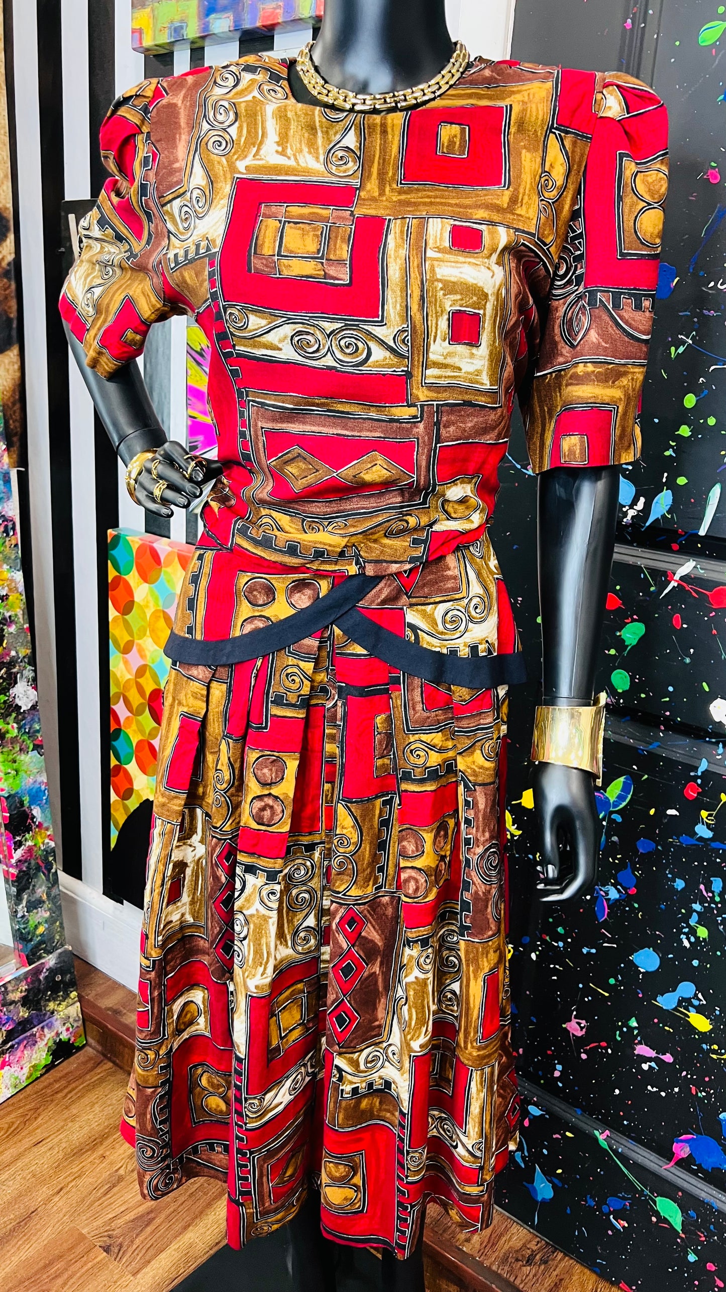 Vintage Rayon ‘Lisa’ Dress (14)