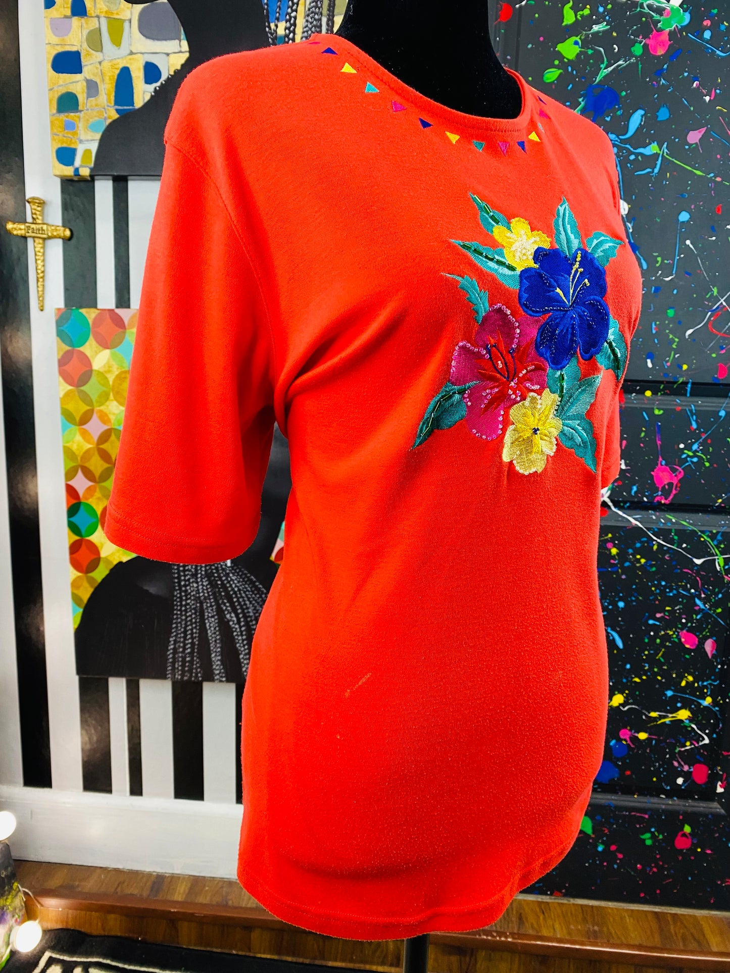 Vintage Floral Blouse