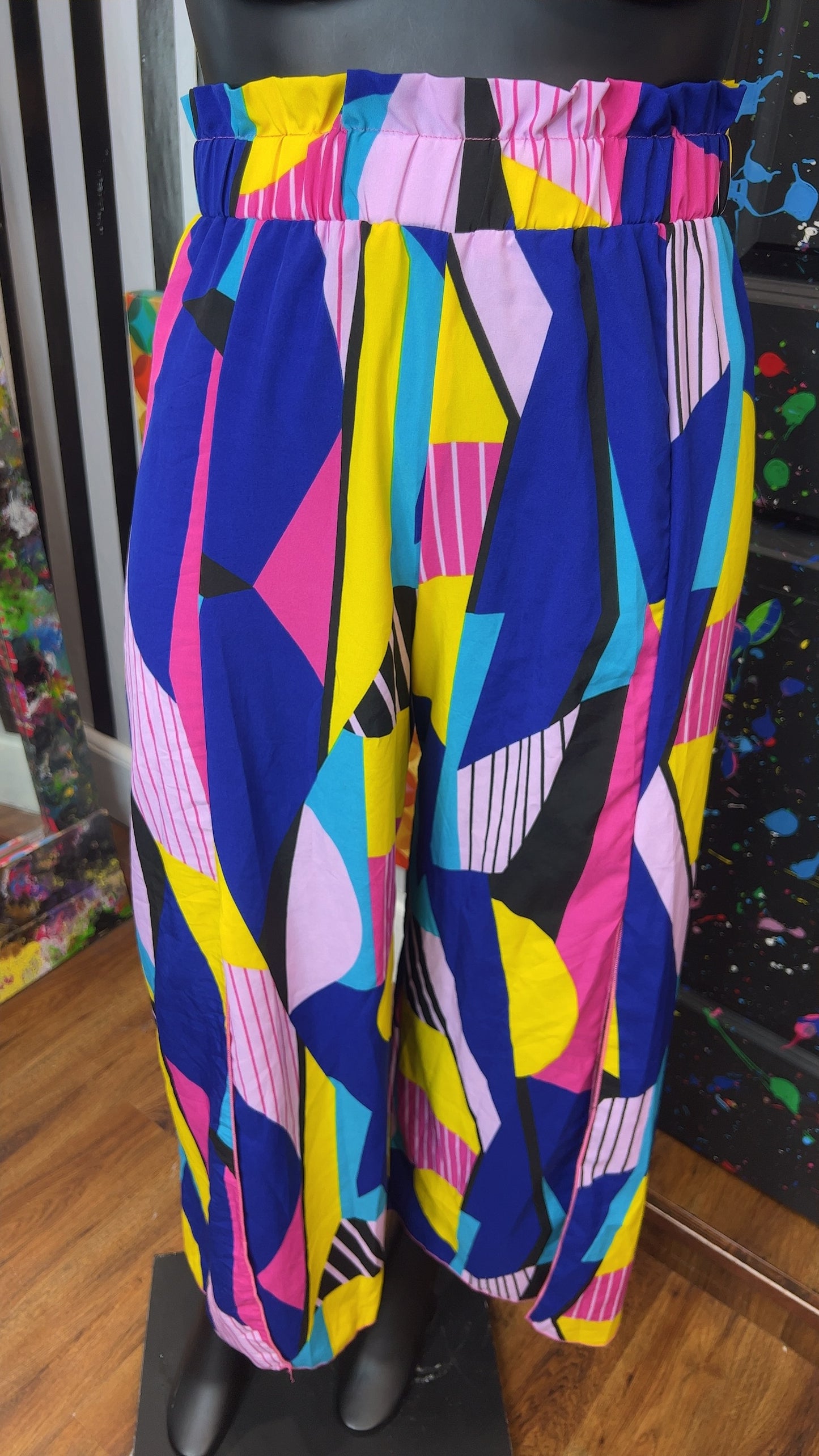 Fun Wide Leg Pants w/Front Split (18)