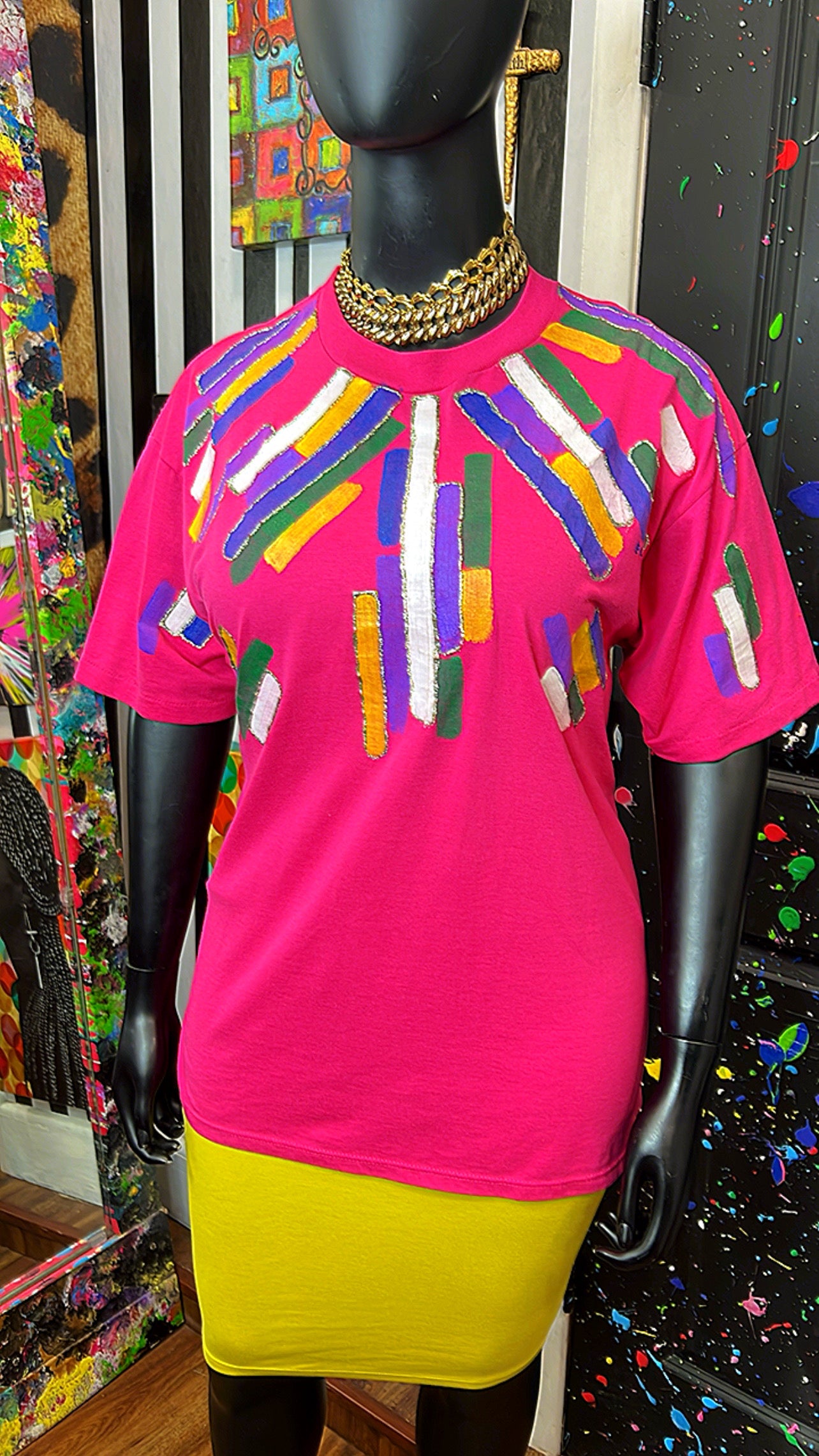 Vintage Hand Painted T-Shirt (18)