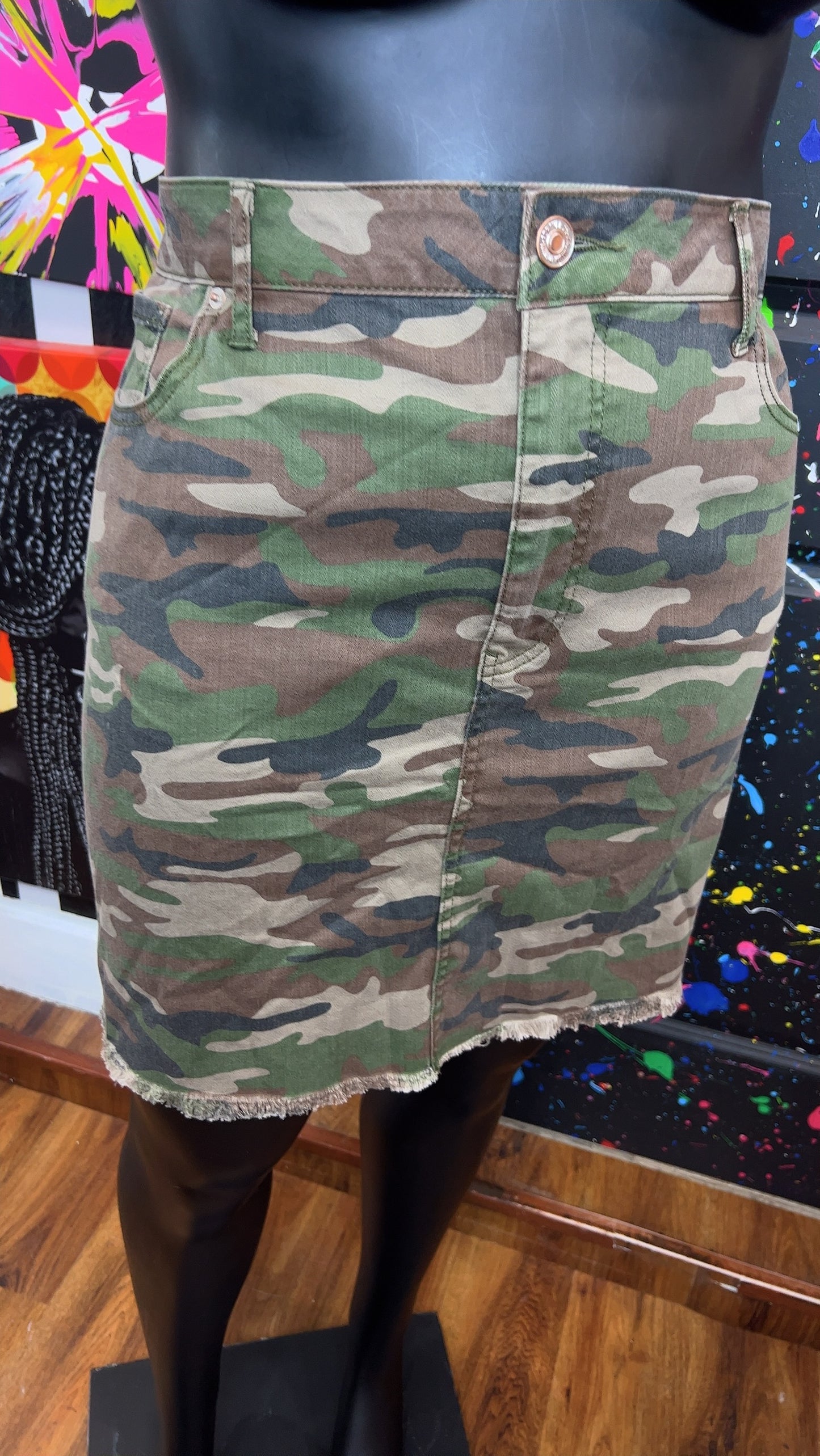 Denim Camo Skirt (20)
