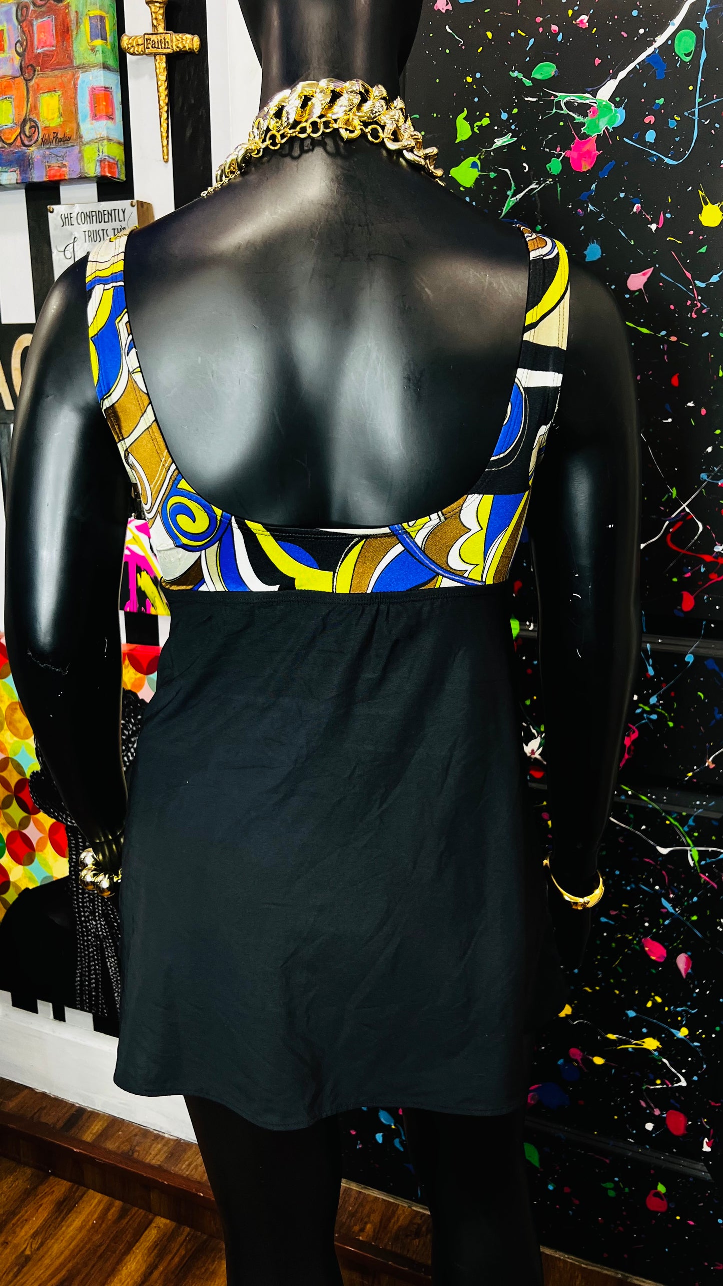 Vintage Abstract Swim Suit (20/22)