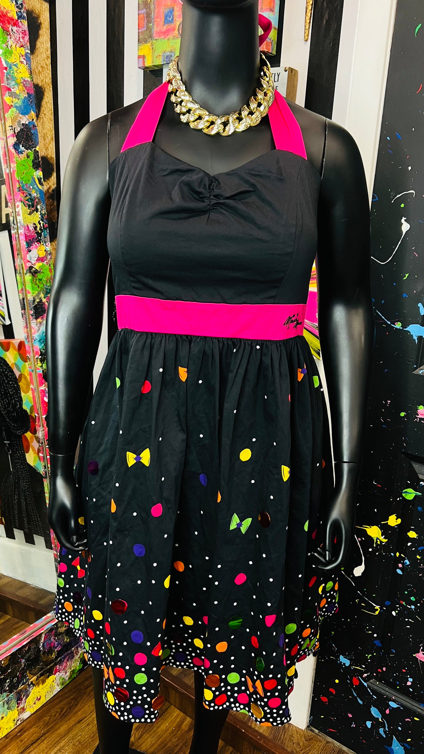 Vintage Inspired Minnie Mouse Halter Dress (16)