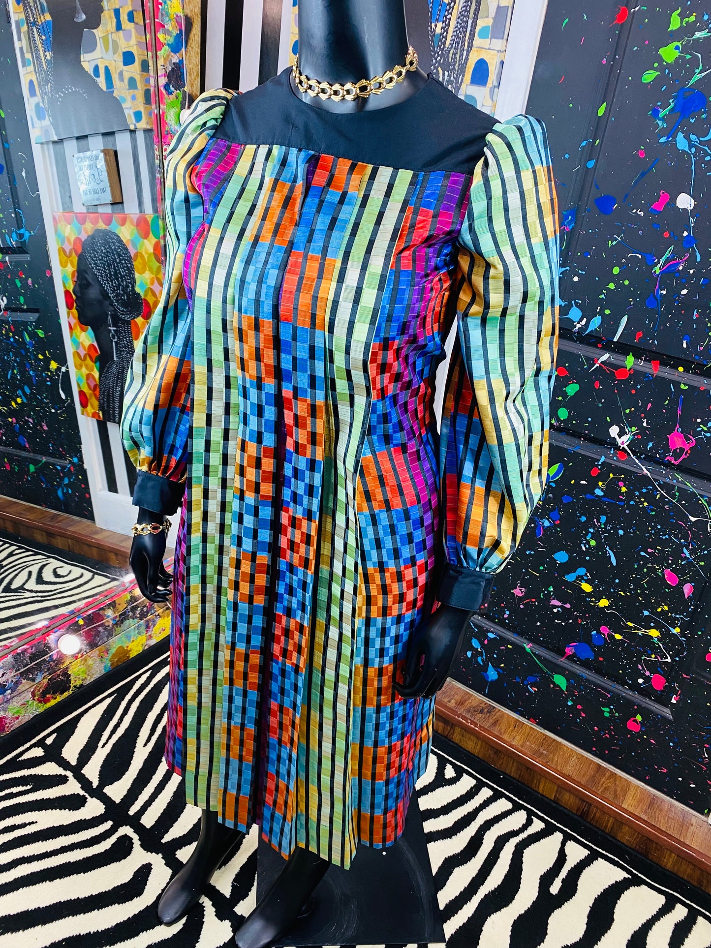 Vintage Long Sleeve Dress