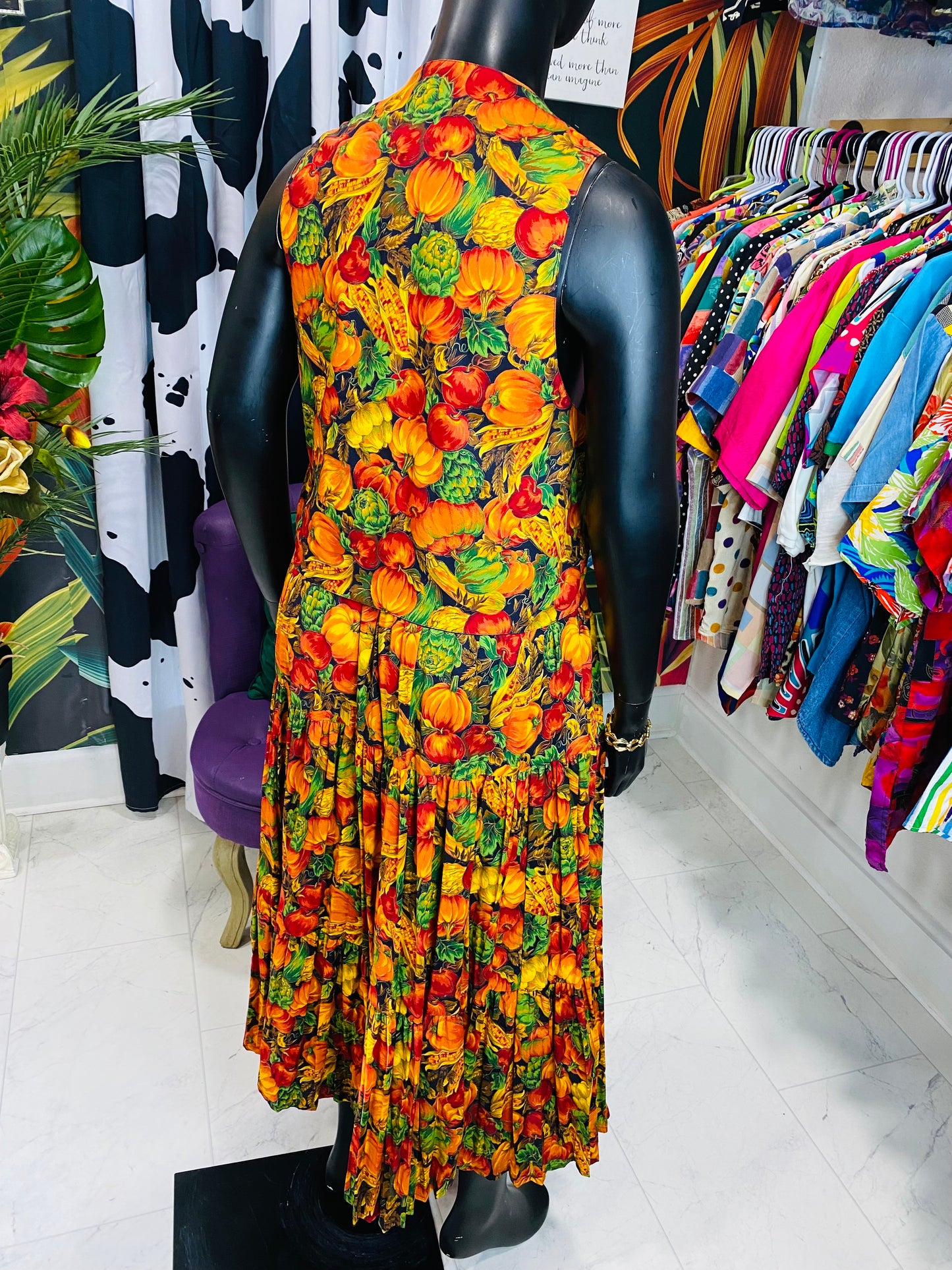 Vintage 2 piece Vest & Skirt Set