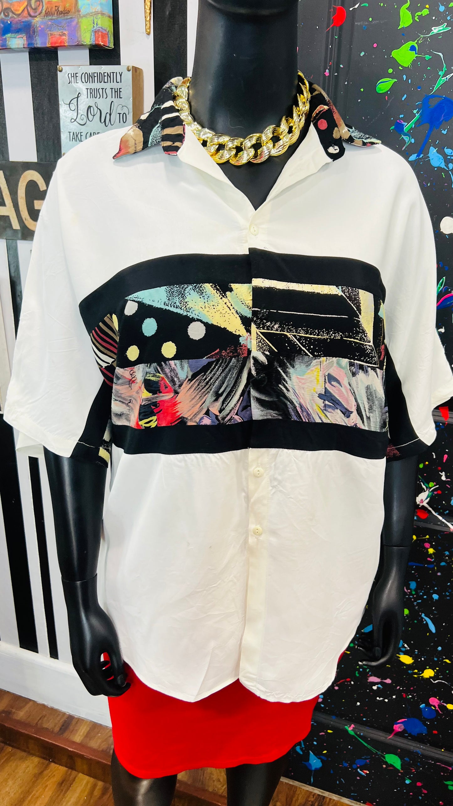 Plus Size Vintage Abstract Blouse (26)