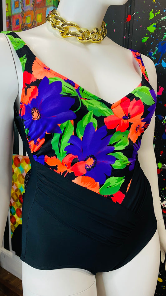 Vintage Floral Vibrant Swimsuit (16)