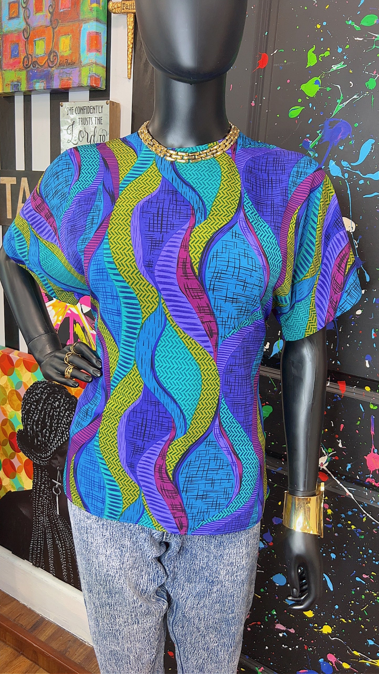 Vintage Abstract Blouse (12)