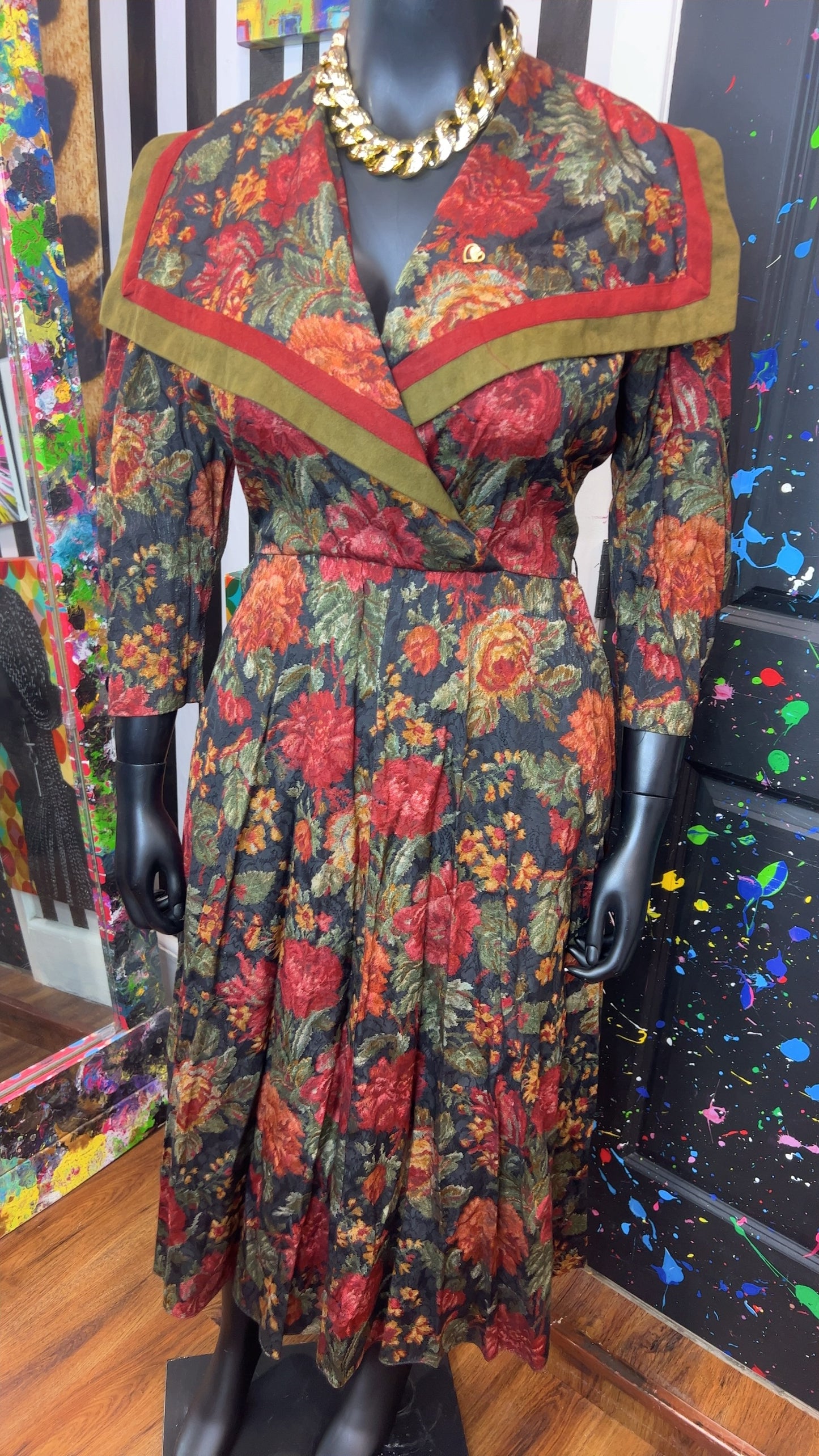 Vintage Sailor Style Dress (16)