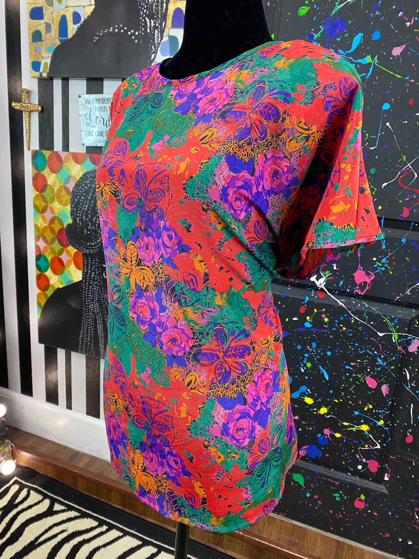 Vintage Liz Baker Short Sleeve Blouse